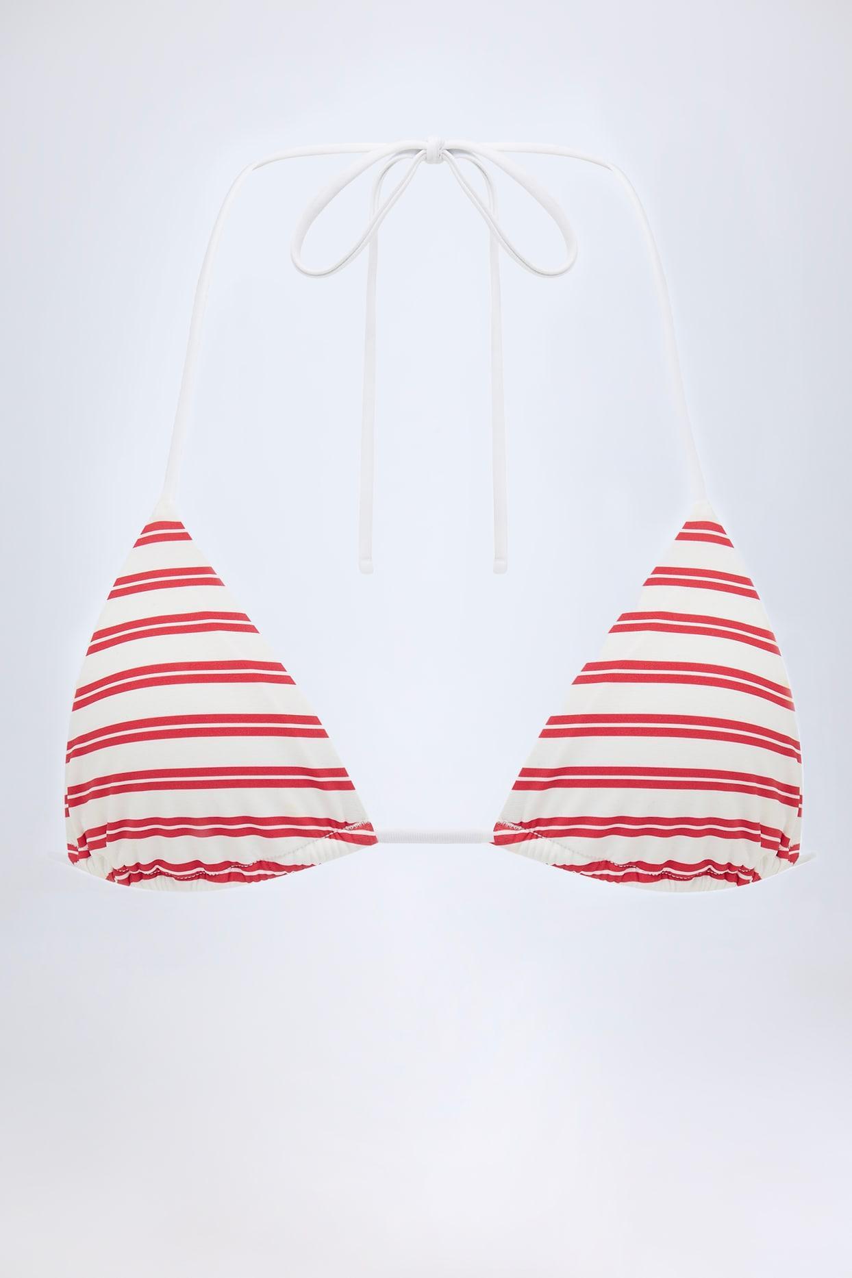 Triangle Bikini Top in Cherry Red Product Image