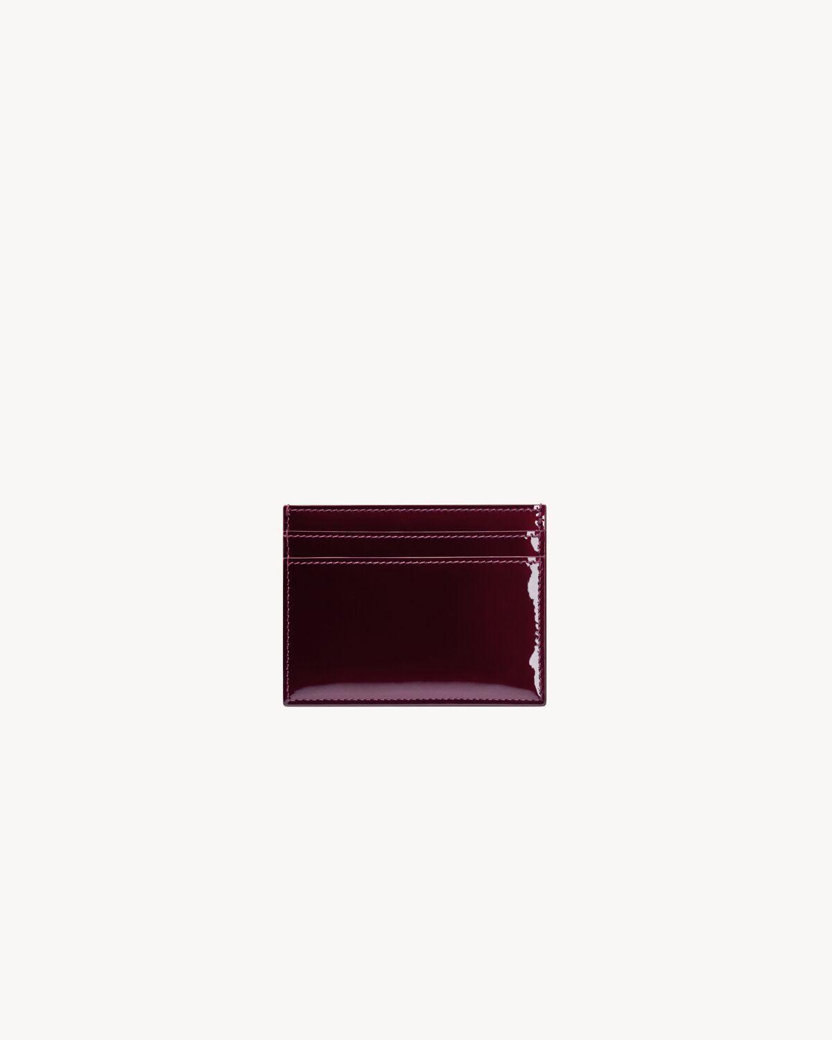 SAINT LAURENT PARIS card case in patent leather | Saint Laurent | YSL.com Product Image