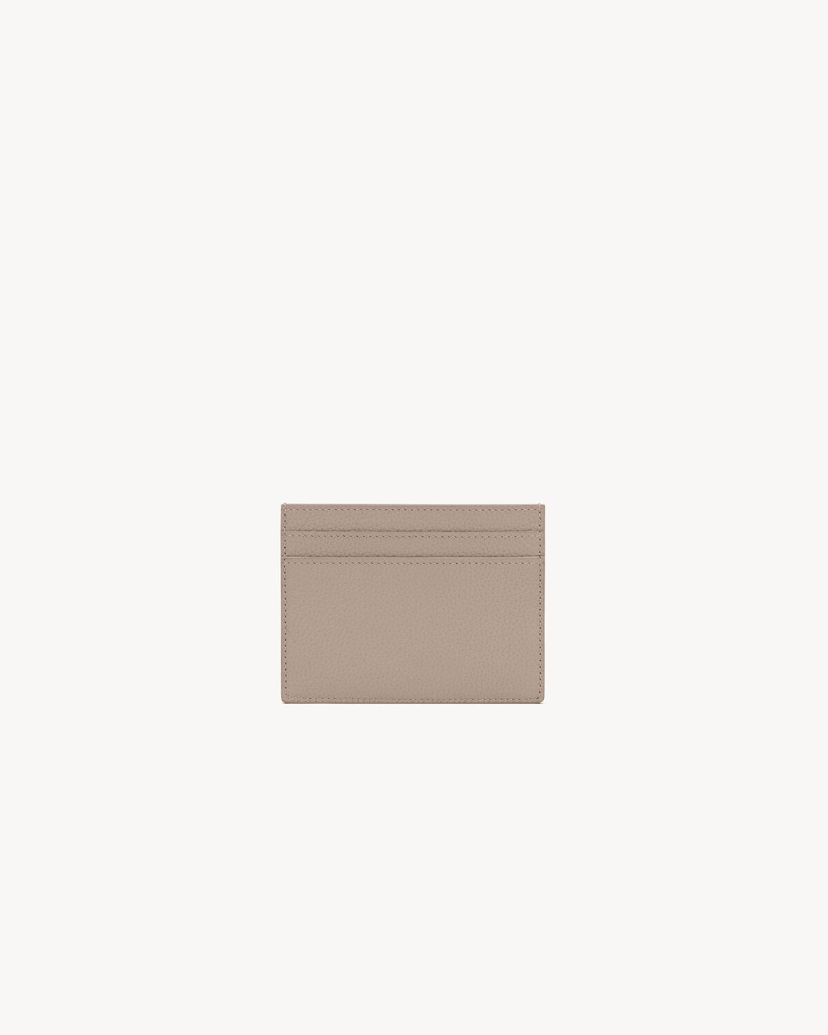 TINY CASSANDRE CARD CASE IN GRAINED LEATHER | Saint Laurent | YSL.com Product Image