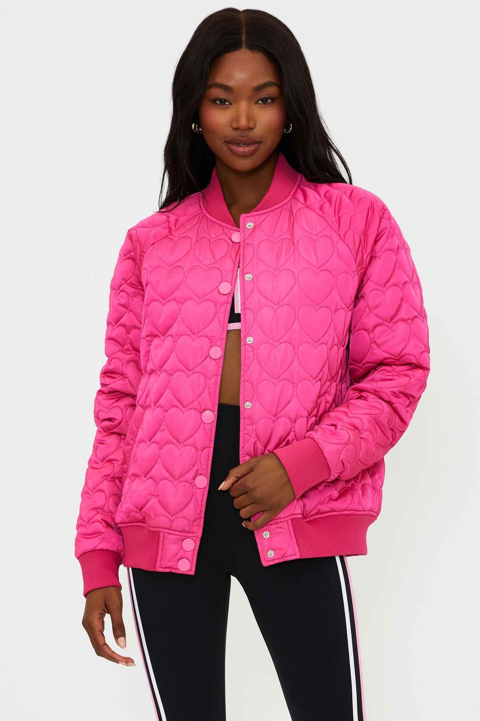 Flight Jacket Fuchsia Heart Product Image