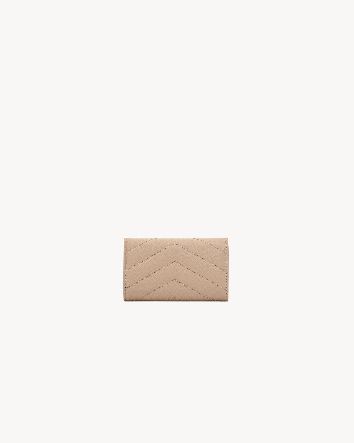 CASSANDRE FRAGMENTS flap card case in lambskin | Saint Laurent | YSL.com Product Image