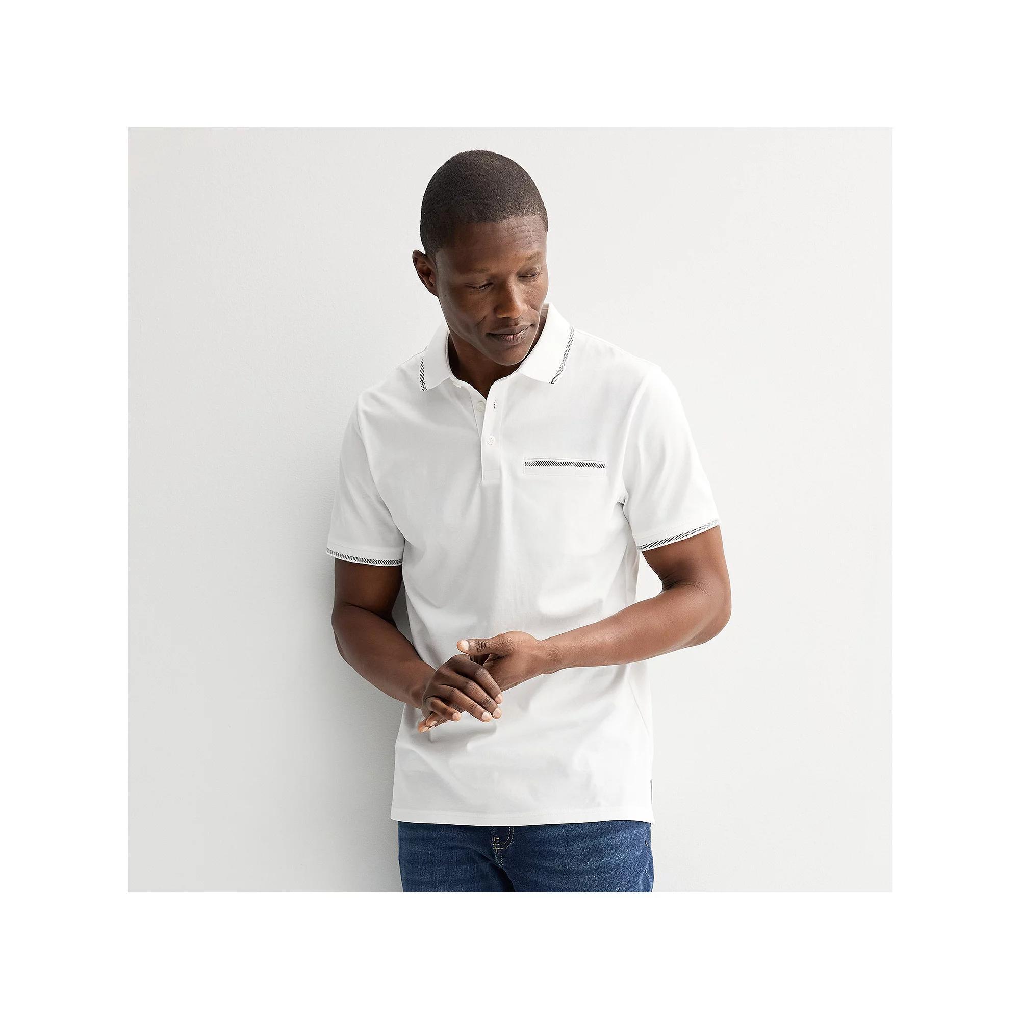 Men's Apt. 9® Short Sleeve Tipped Polo,  Product Image