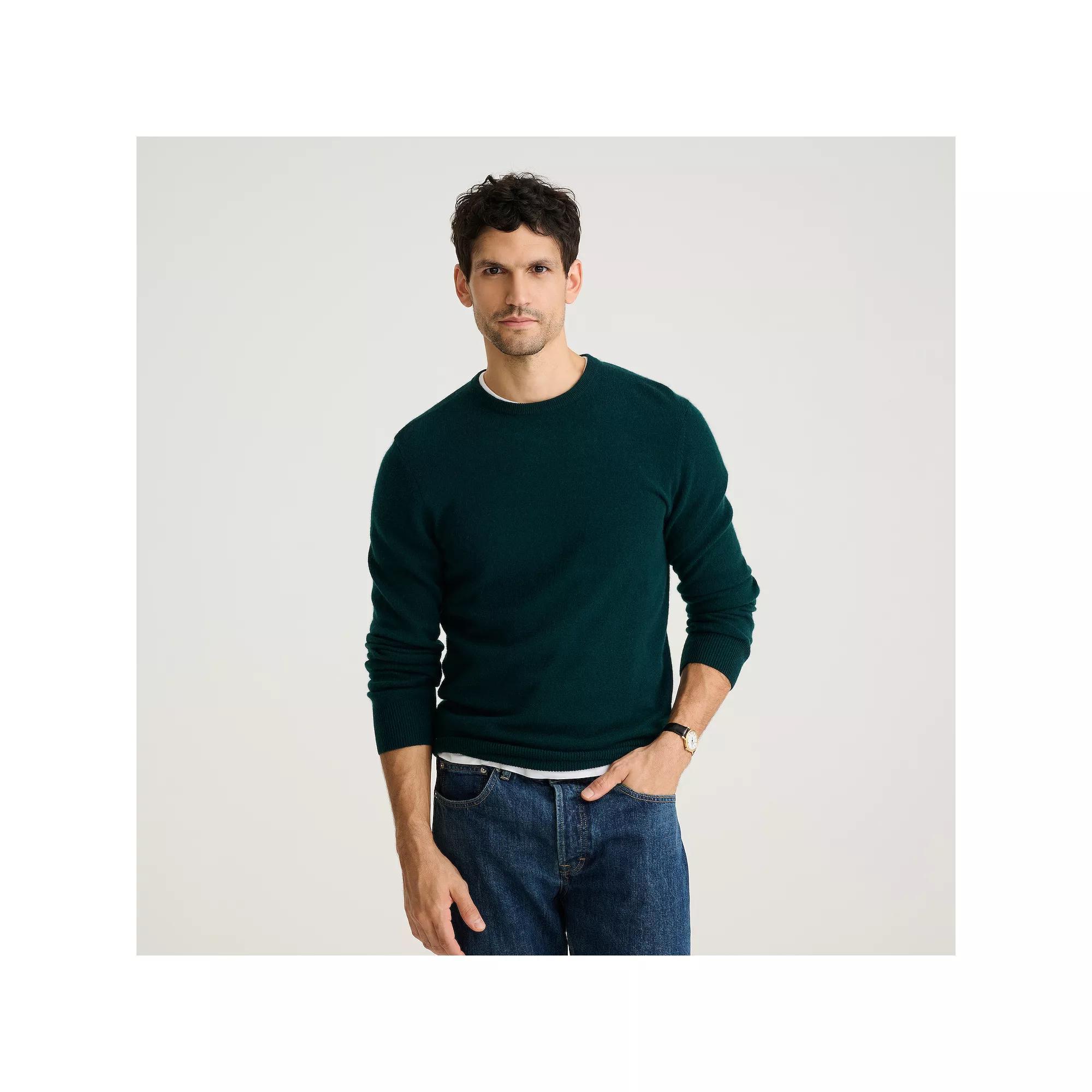 Men's NAADAM Soft Collection Cashmere Sweater, Size: XL, Green Product Image