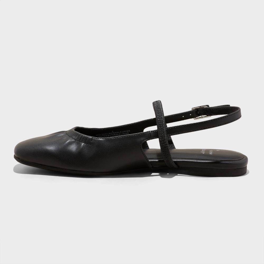 Women's Vada Slingback Scrunch Toe Flats - A New Day™ Product Image