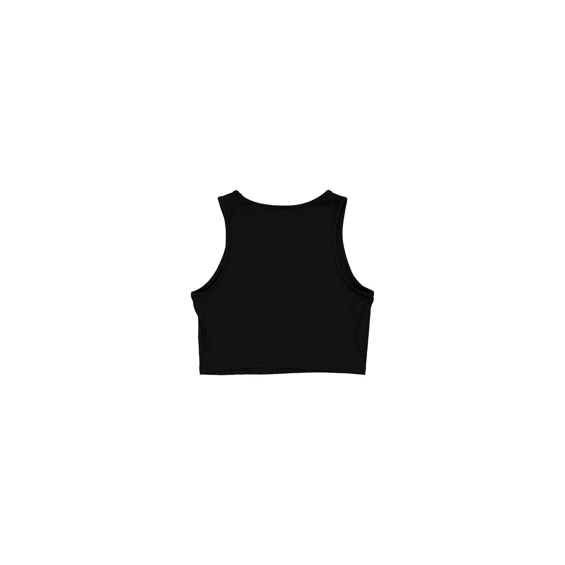 New York Yankees League Essential Cropped Black Women's Tank Top Female Product Image