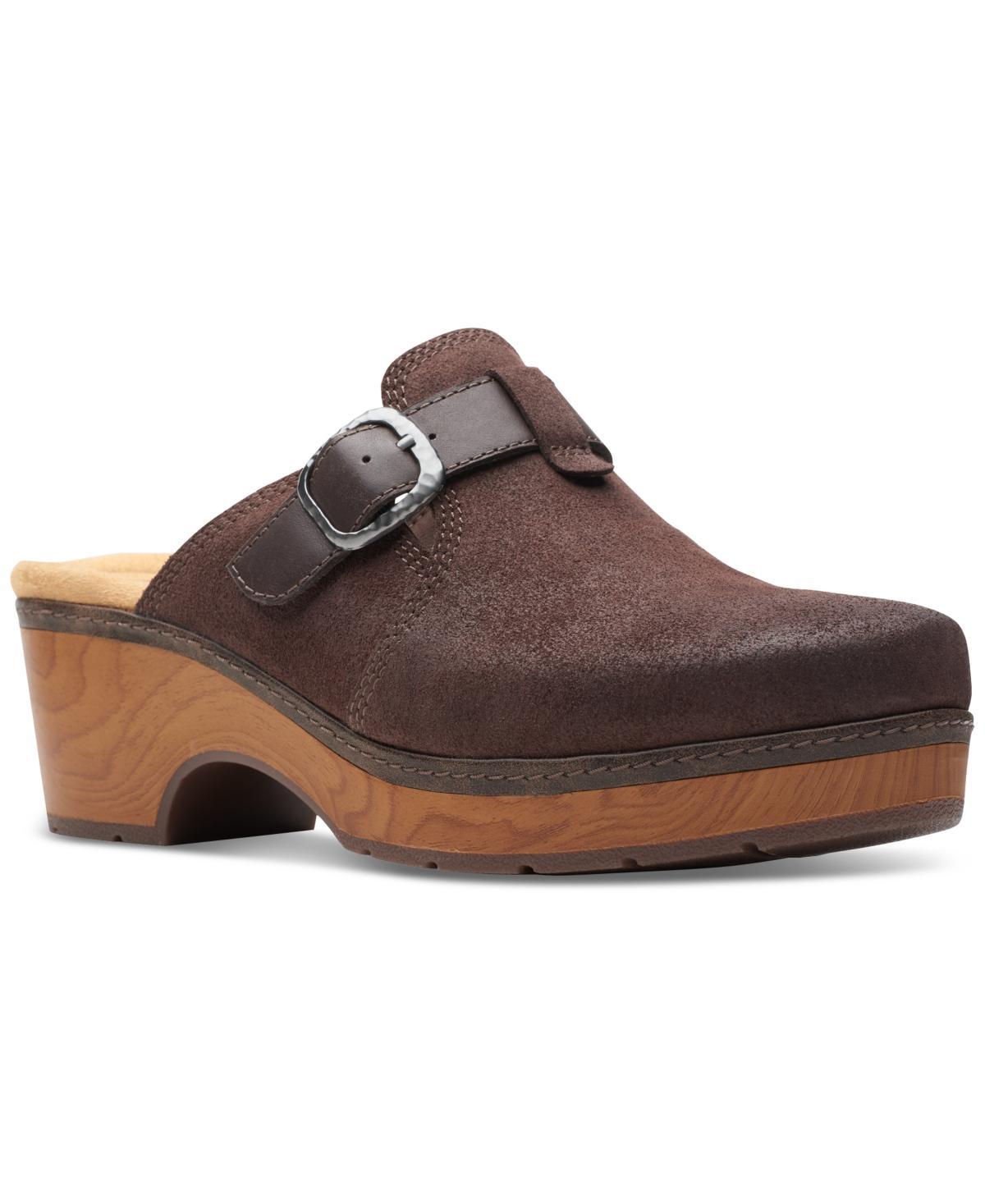 Clarks Paizlee Nora Suede) Women's Slippers Product Image