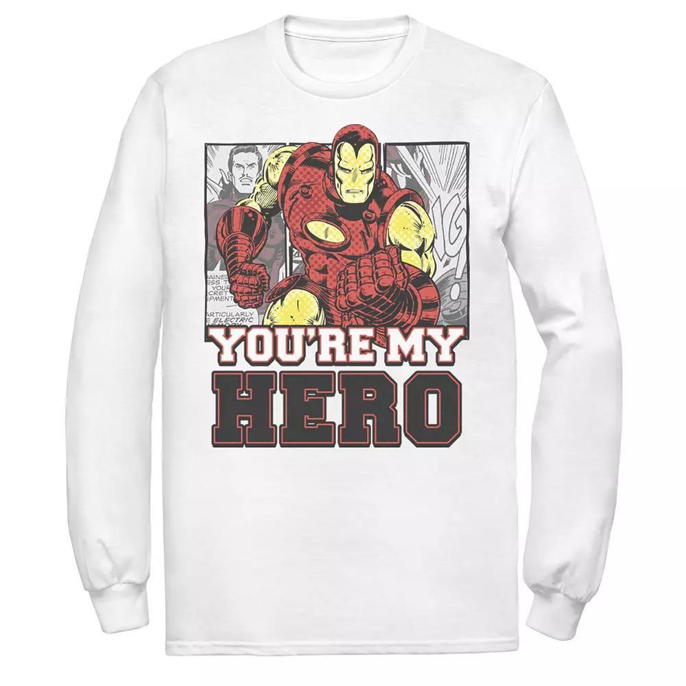 Men's Marvel Avengers Iron Man You're My Hero Comic Panels Tee,  Product Image