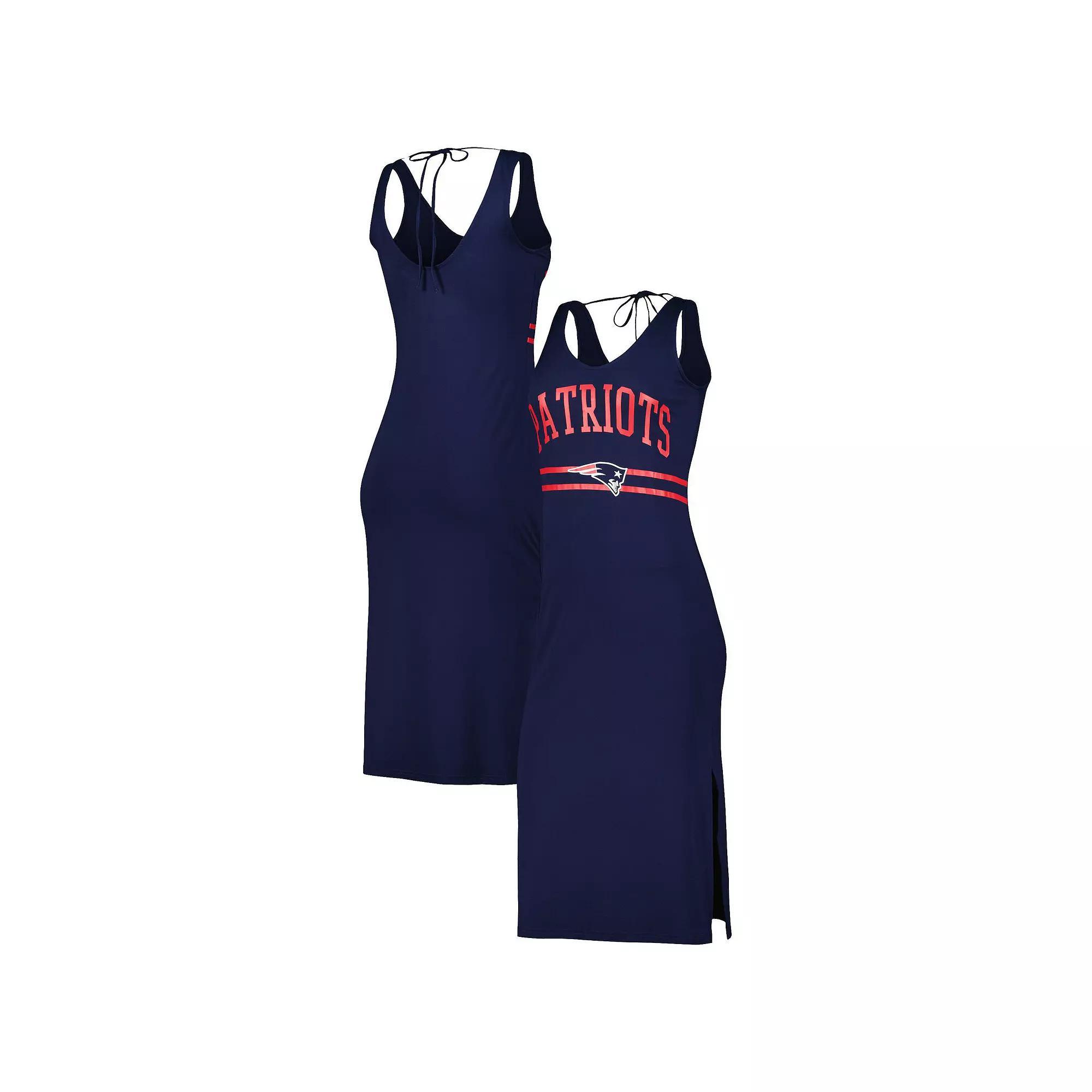 Women's G-III 4Her by Carl Banks Navy New England Patriots Training V-Neck Maxi Dress,  Product Image