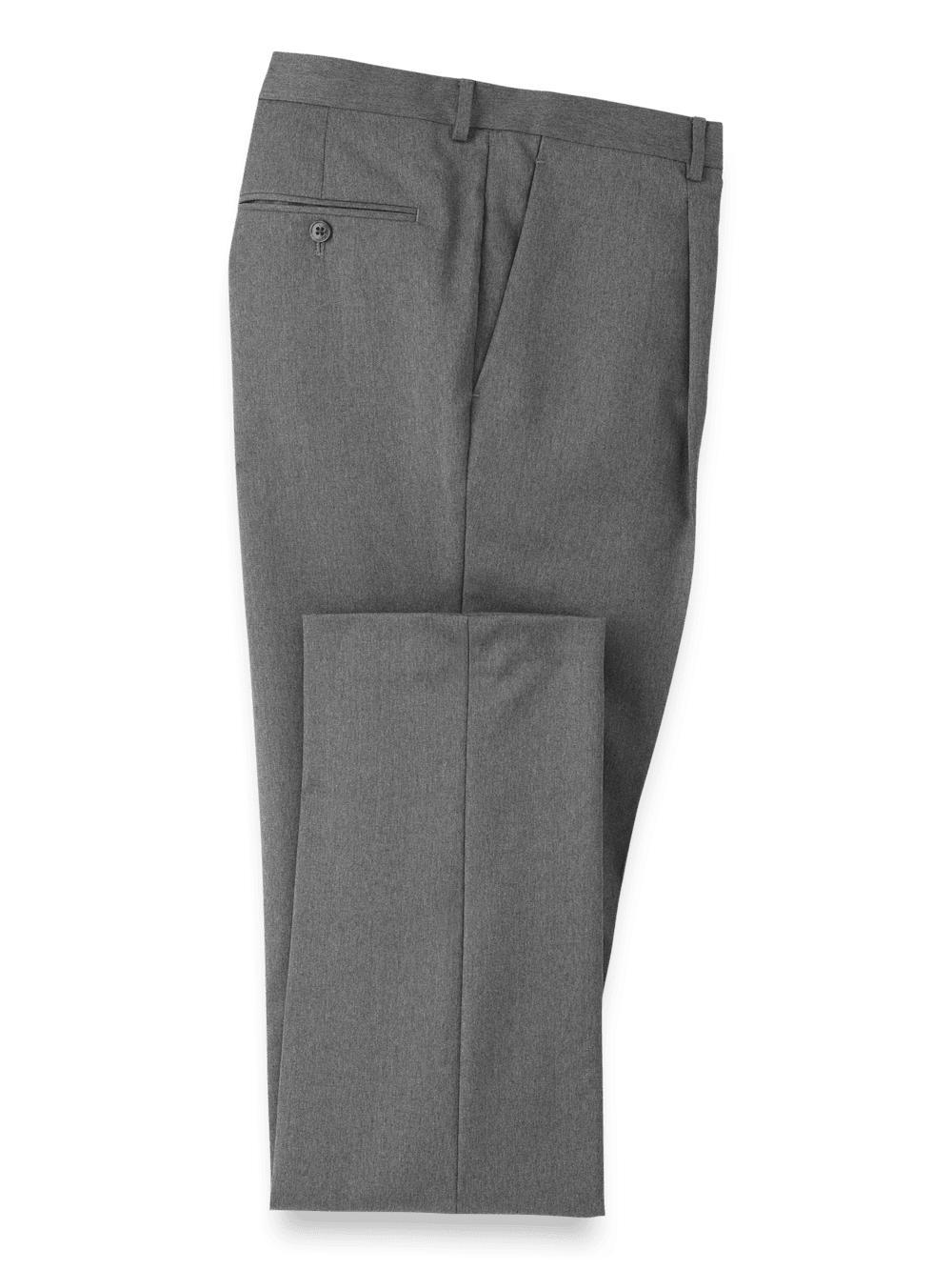 Wool Single Pleat Pants - Grey Product Image