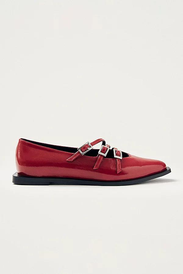 ALOHAS Jive Onix Leather Buckle Ballet Flat Womens at Urban Outfitters Product Image