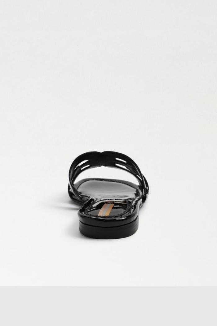 Bay Slide Sandal - Black Patent Product Image