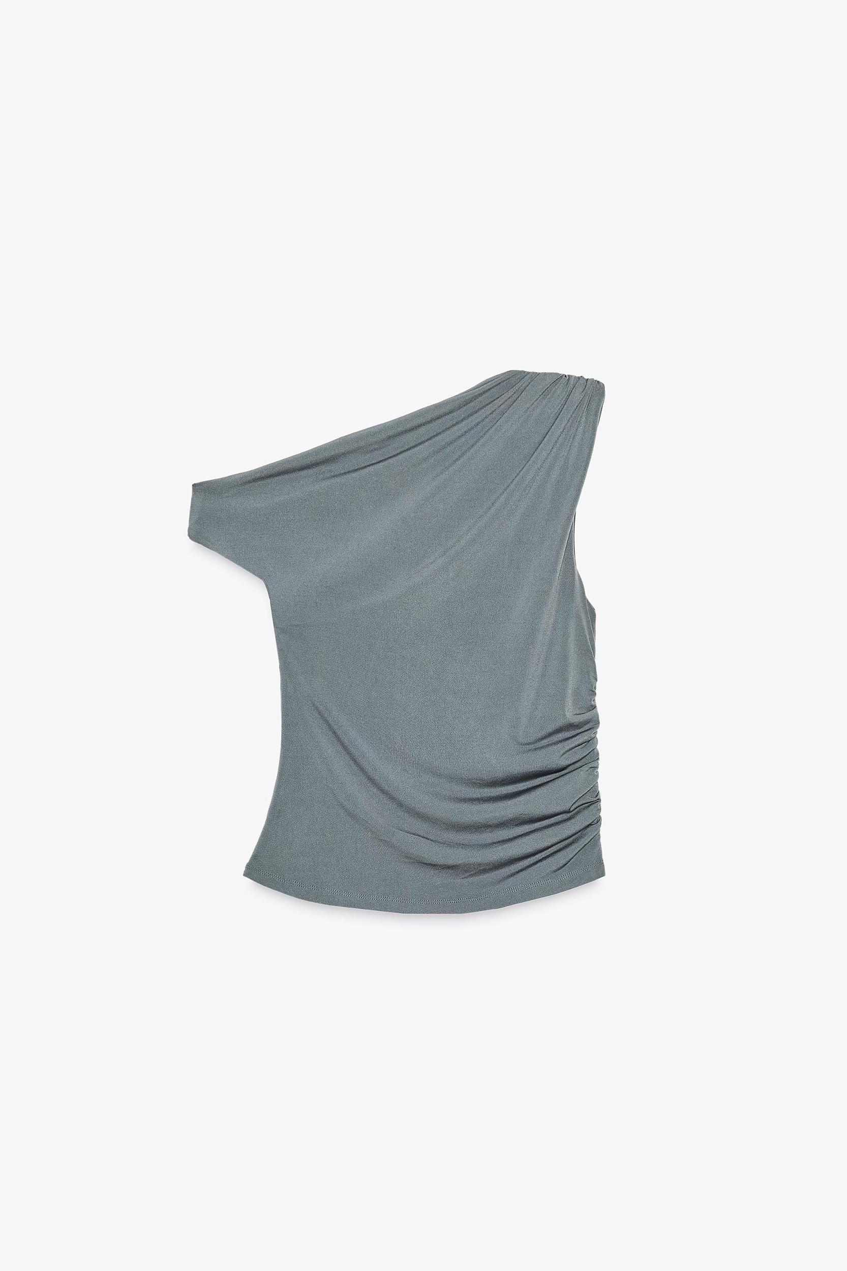 DRAPED CREPE TOP Product Image