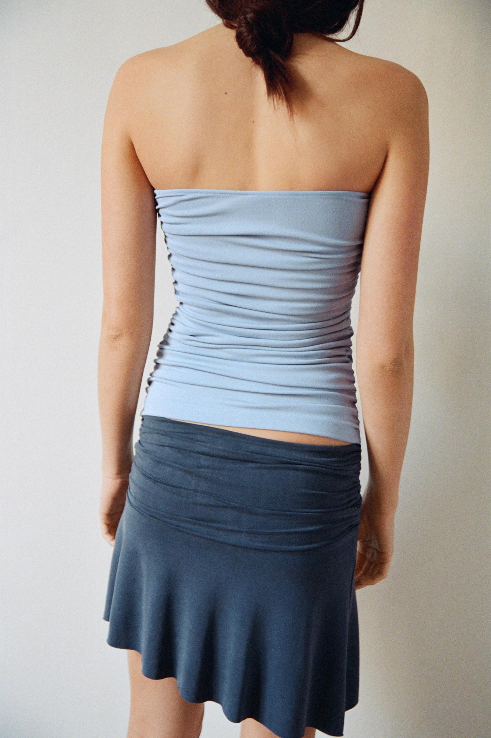 STRAPLESS RUCHED TOP Product Image