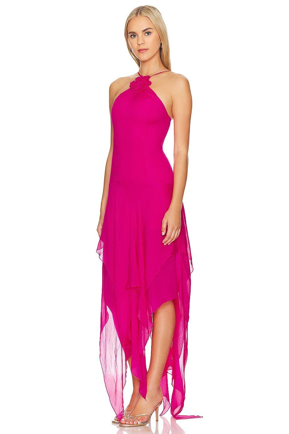 Lovers and Friends Shelby Asymmetric Dress in Pink Product Image