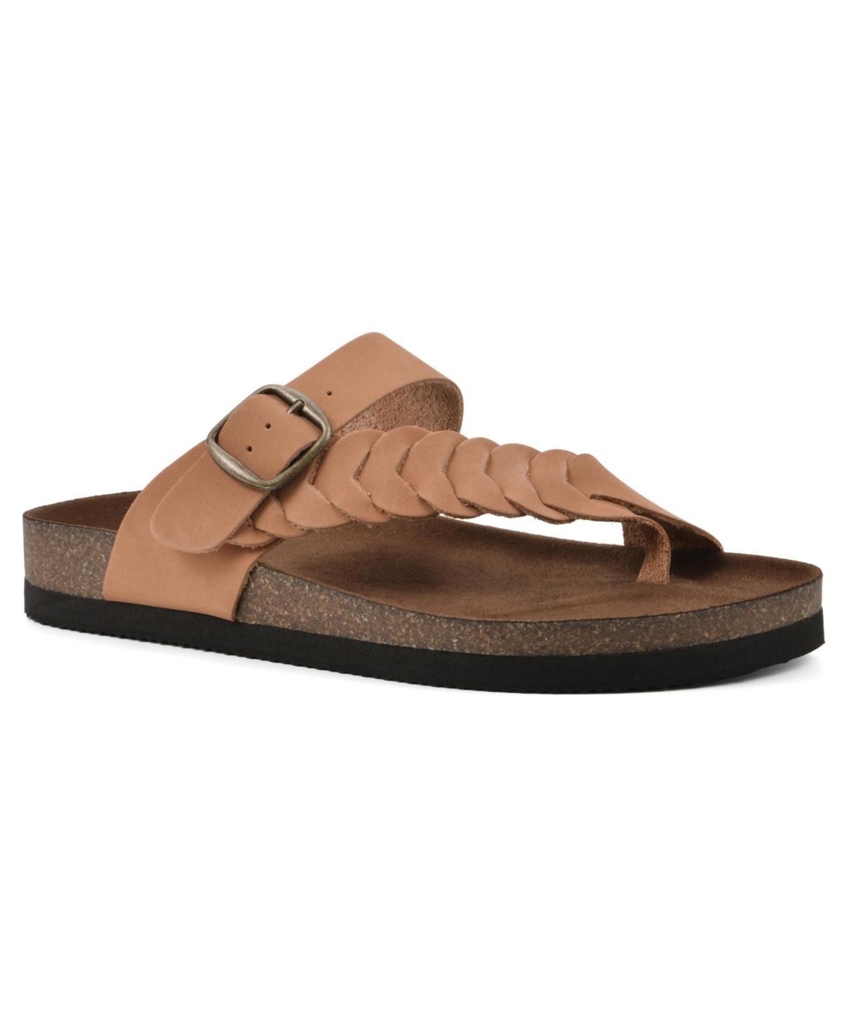 White Mountain Happier (Navy/Leather) Women's Sandals Product Image