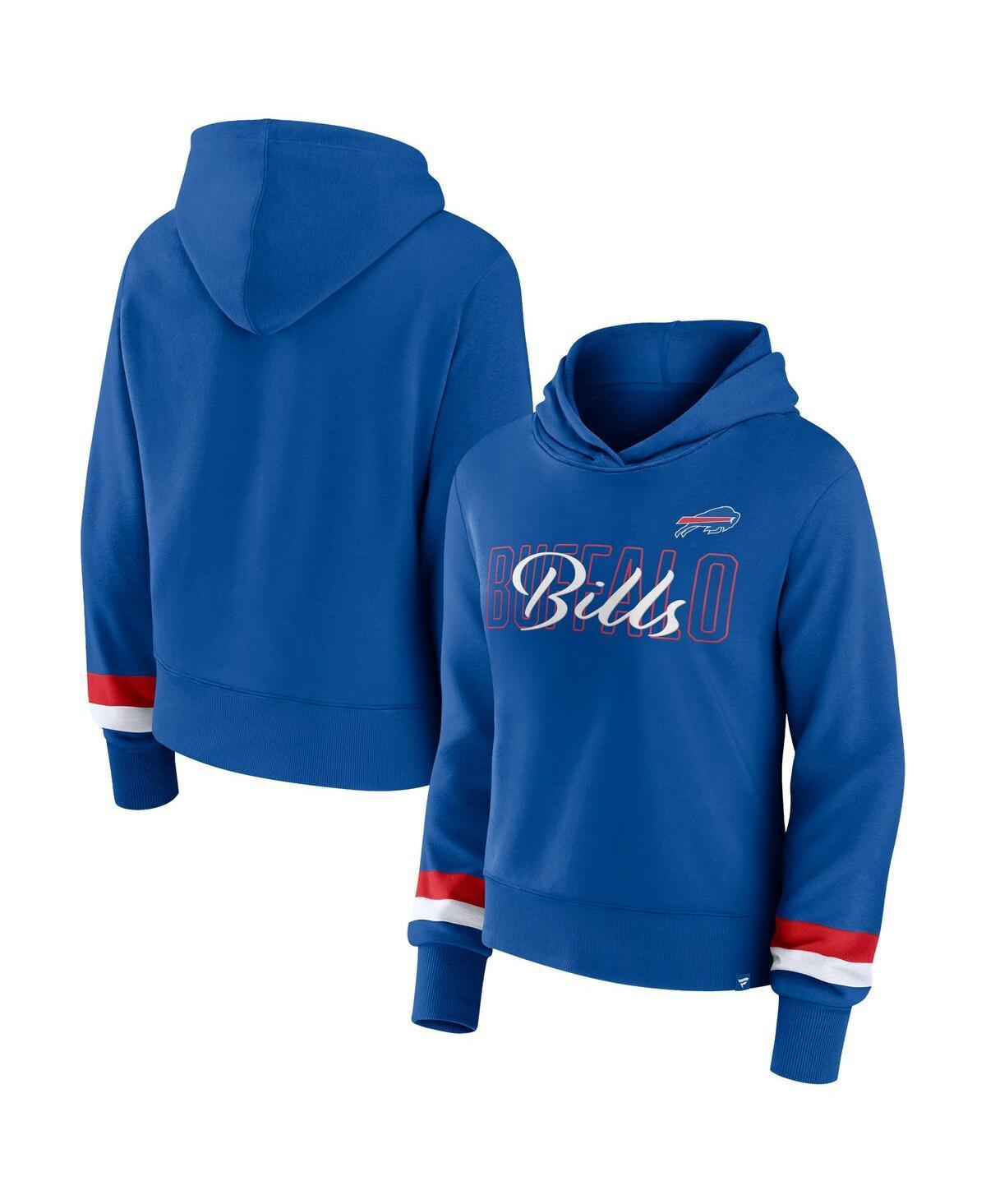 Women's Fanatics Branded  Royal Buffalo Bills Over Under Pullover Hoodie, Size: 2XL, Blue Product Image