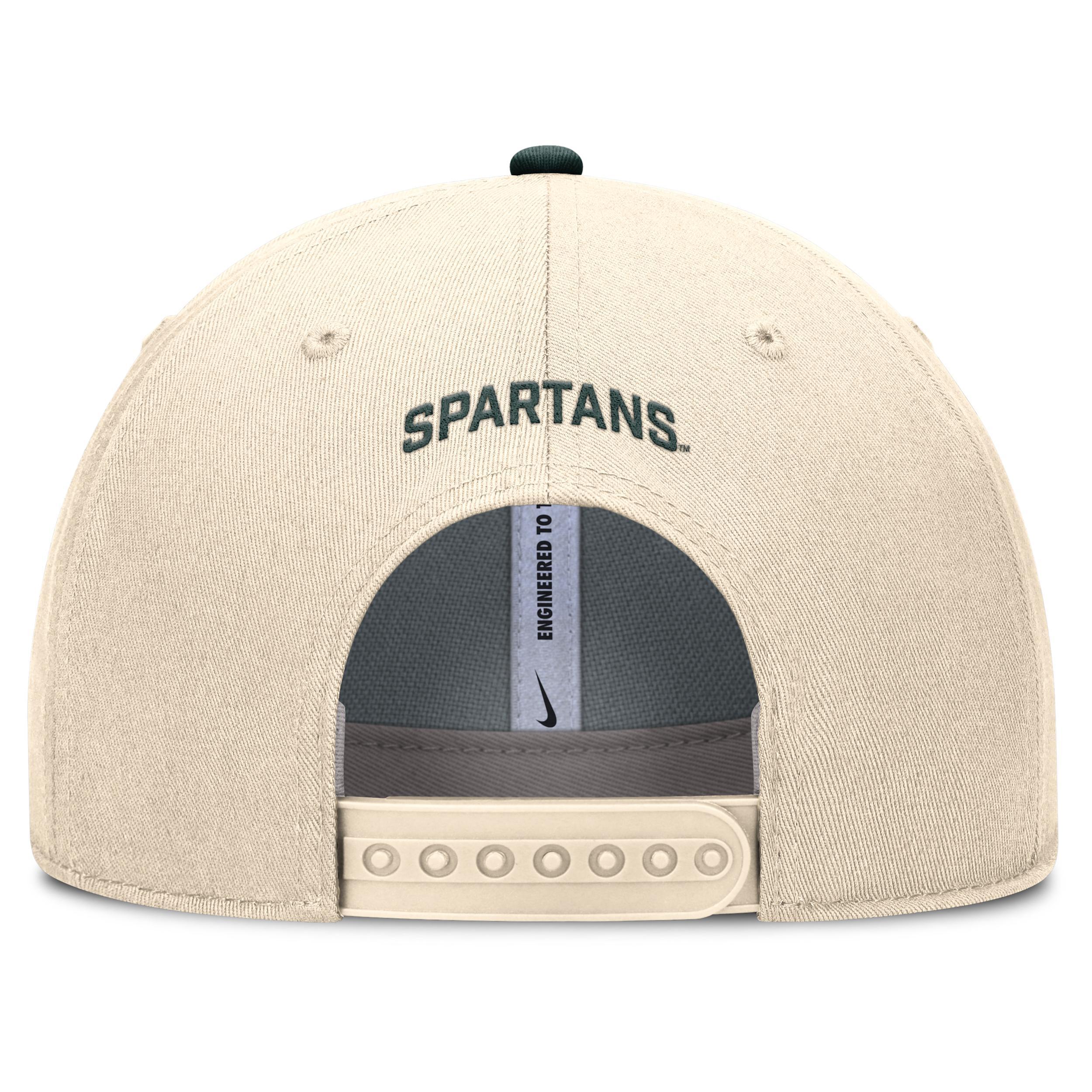 Michigan State Primetime Rise Nike Mens Dri-FIT College Trucker Adjustable Hat | NC940C3DMST-A82 Product Image