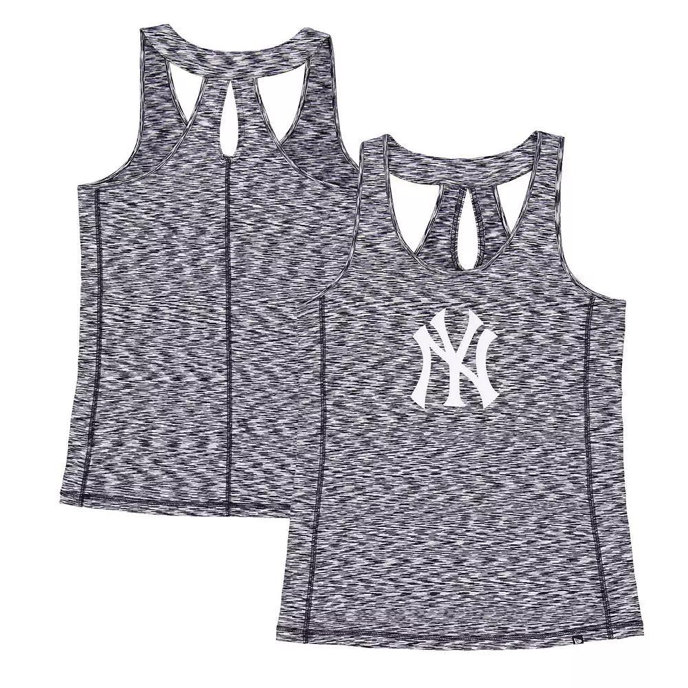 Women's New Era Navy New York Yankees Space Dye Keyhole Back Tank Top, Size: 2XL, Blue Product Image