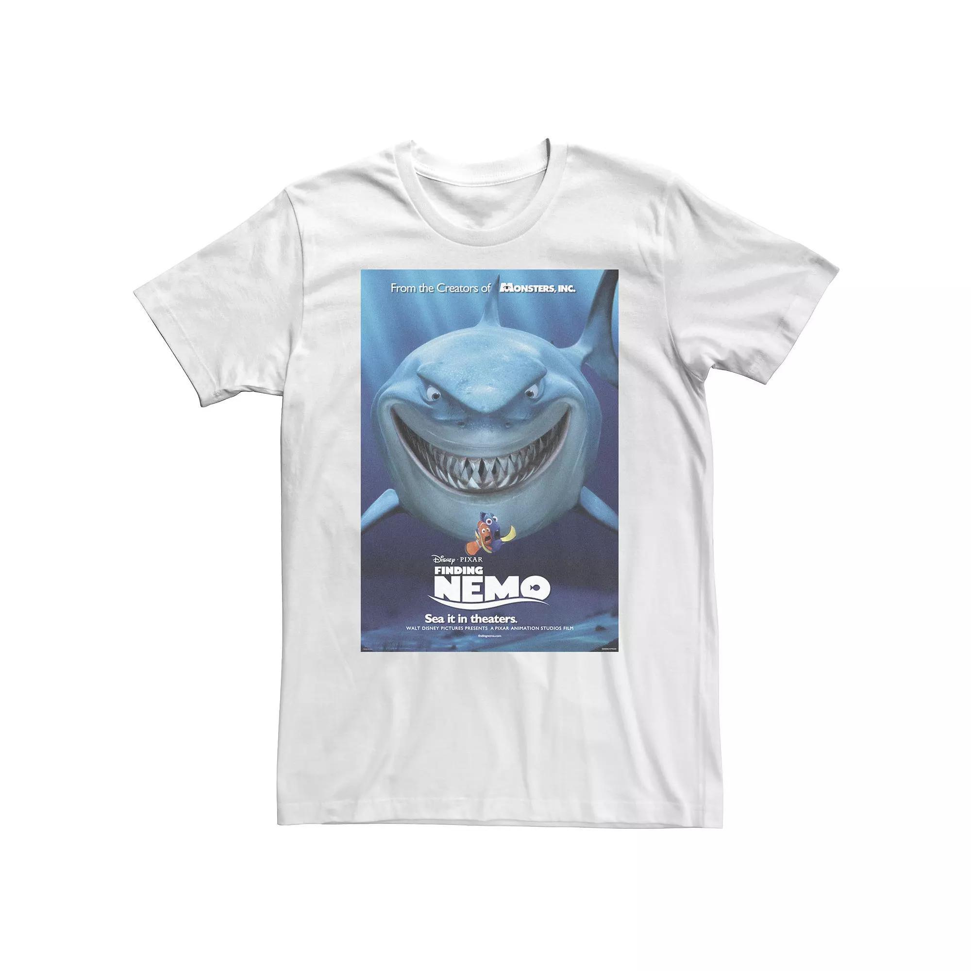 Big & Tall Disney / Pixar Finding Nemo Bruce Poster Tee, Men's, Size: 4XL, White Product Image
