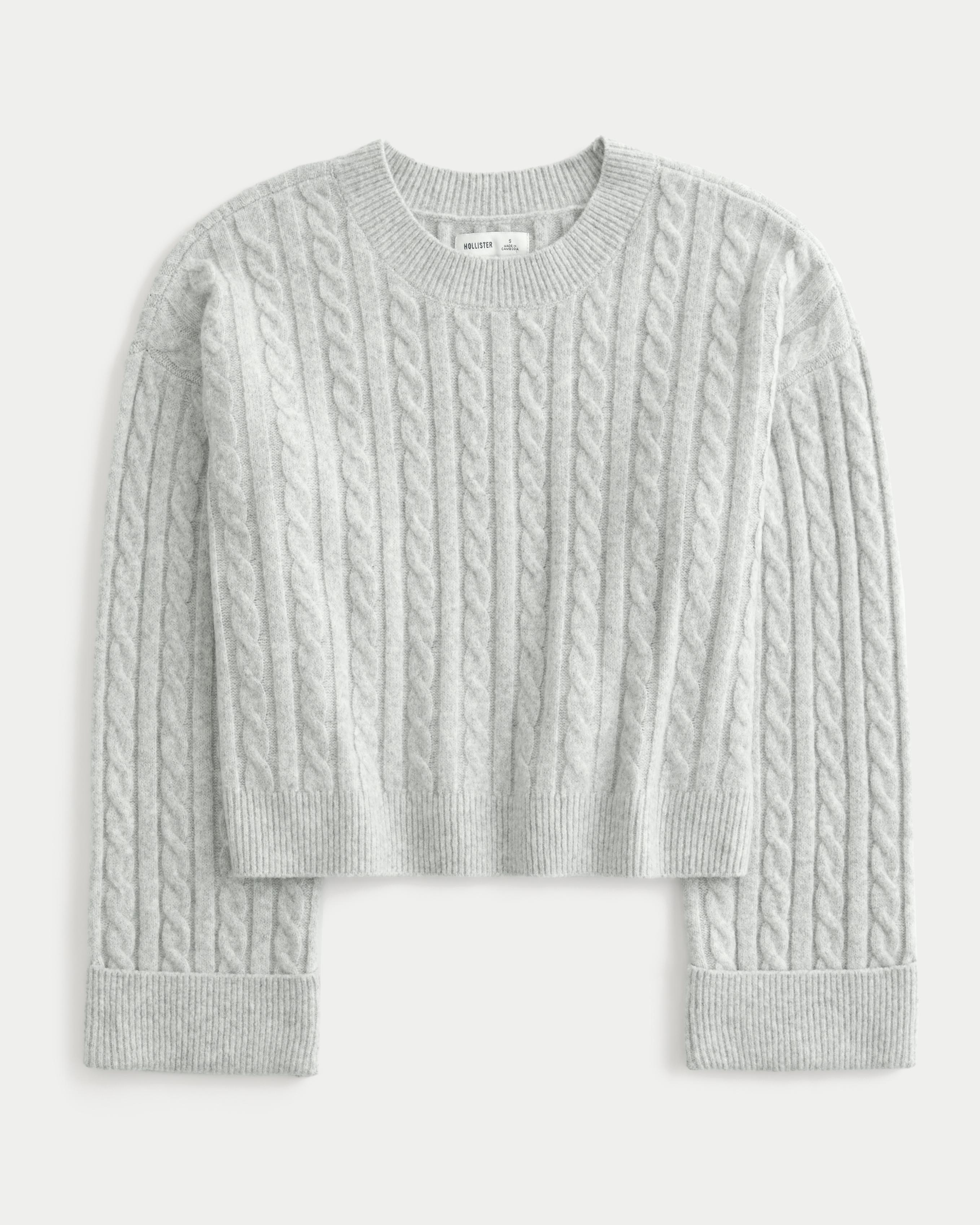 Hollister Comfy Cloud Cable-Knit Sweater Product Image