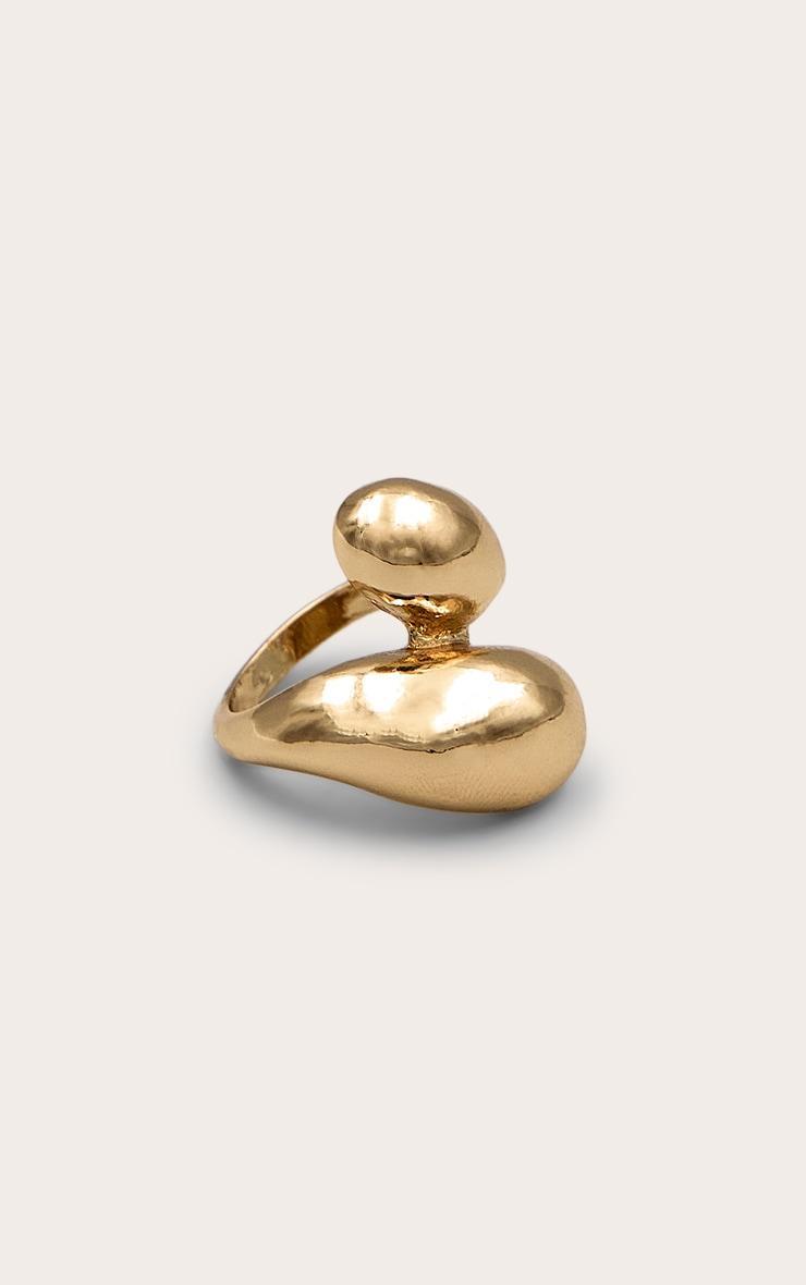 Gold Chunky Swirl Ring Product Image
