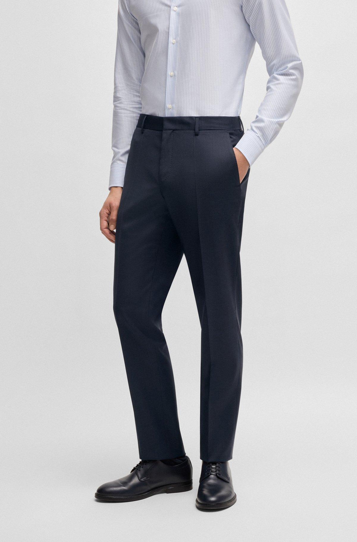 Slim-fit suit in virgin wool Product Image