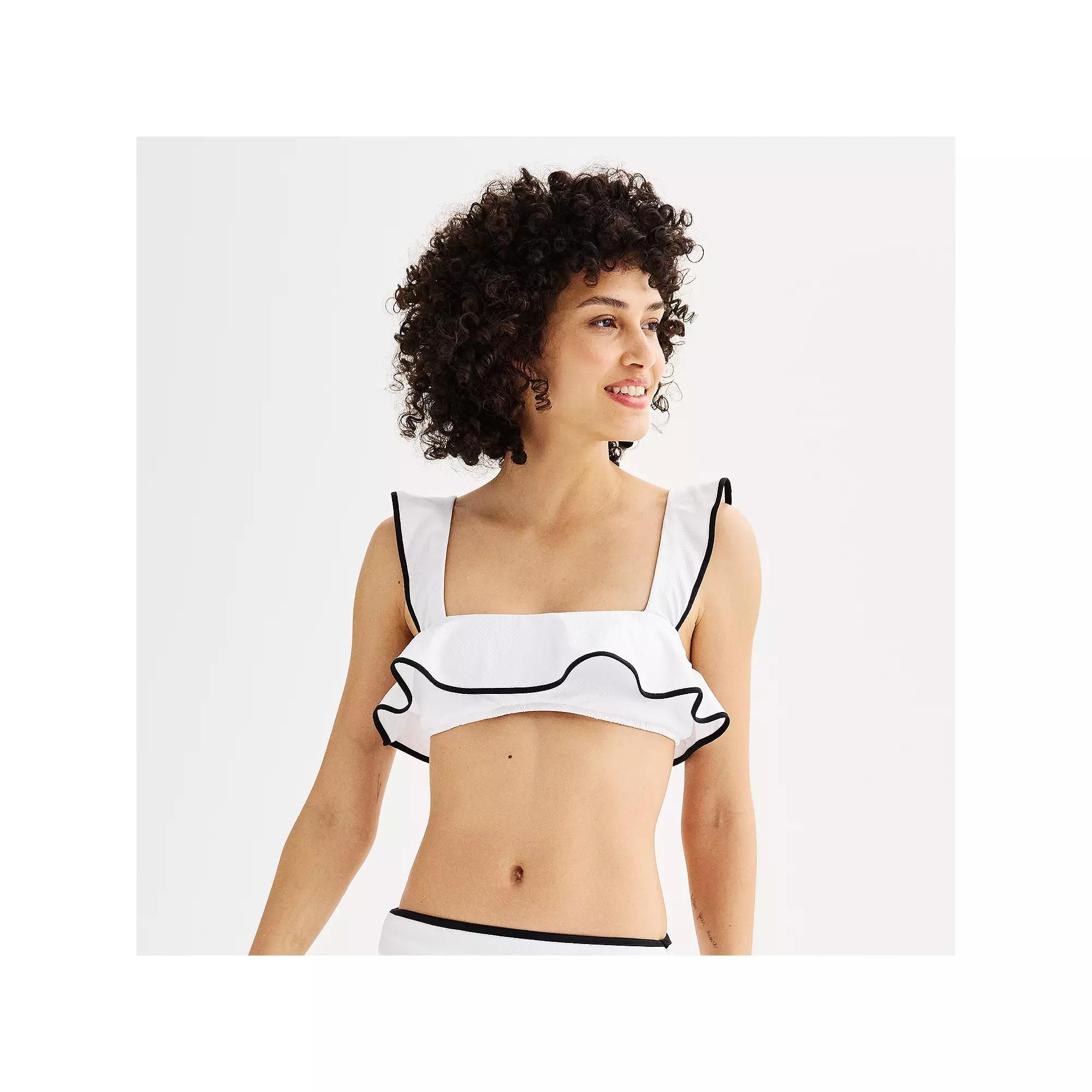 Women's Freshwater Ruffle Bikini Swim Top,  Product Image