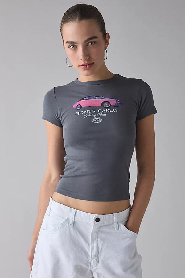 Sports Car Vintage Graphic Baby Tee Womens at Urban Outfitters Product Image