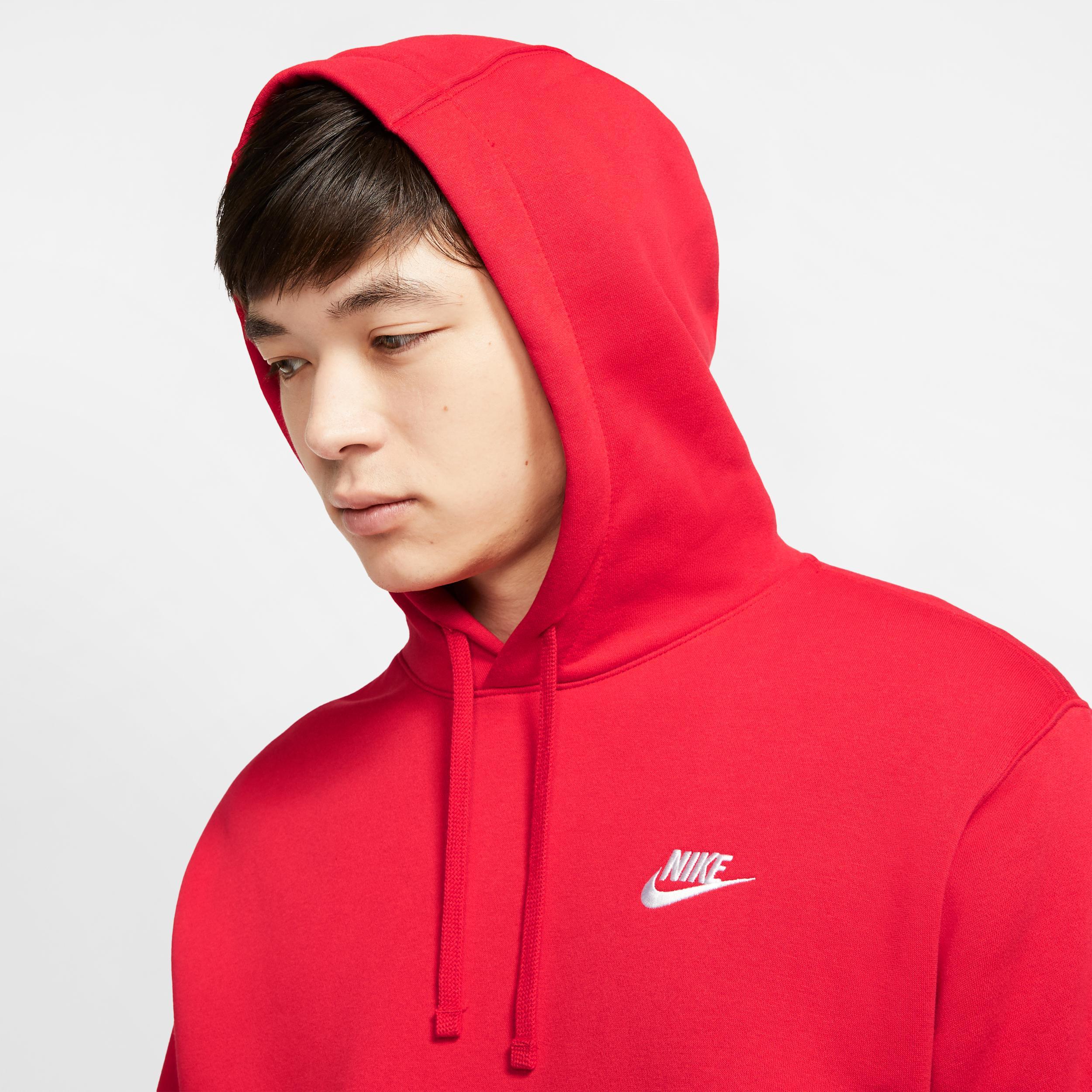 Mens Nike Sportswear Club Fleece Pullover Hoodie | BV2654-100 Product Image