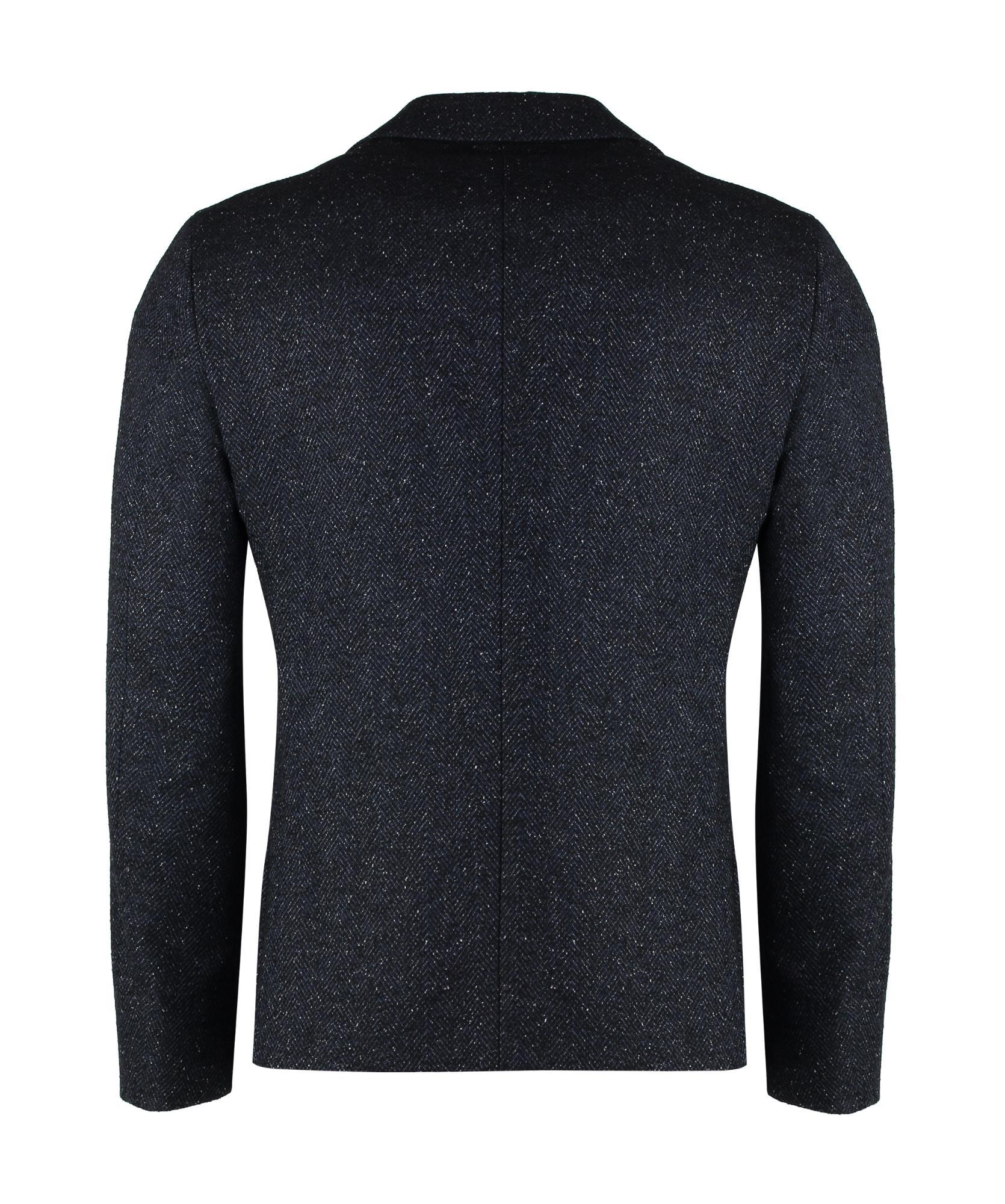 HUGO BOSS Double-breasted Coat In Black Product Image