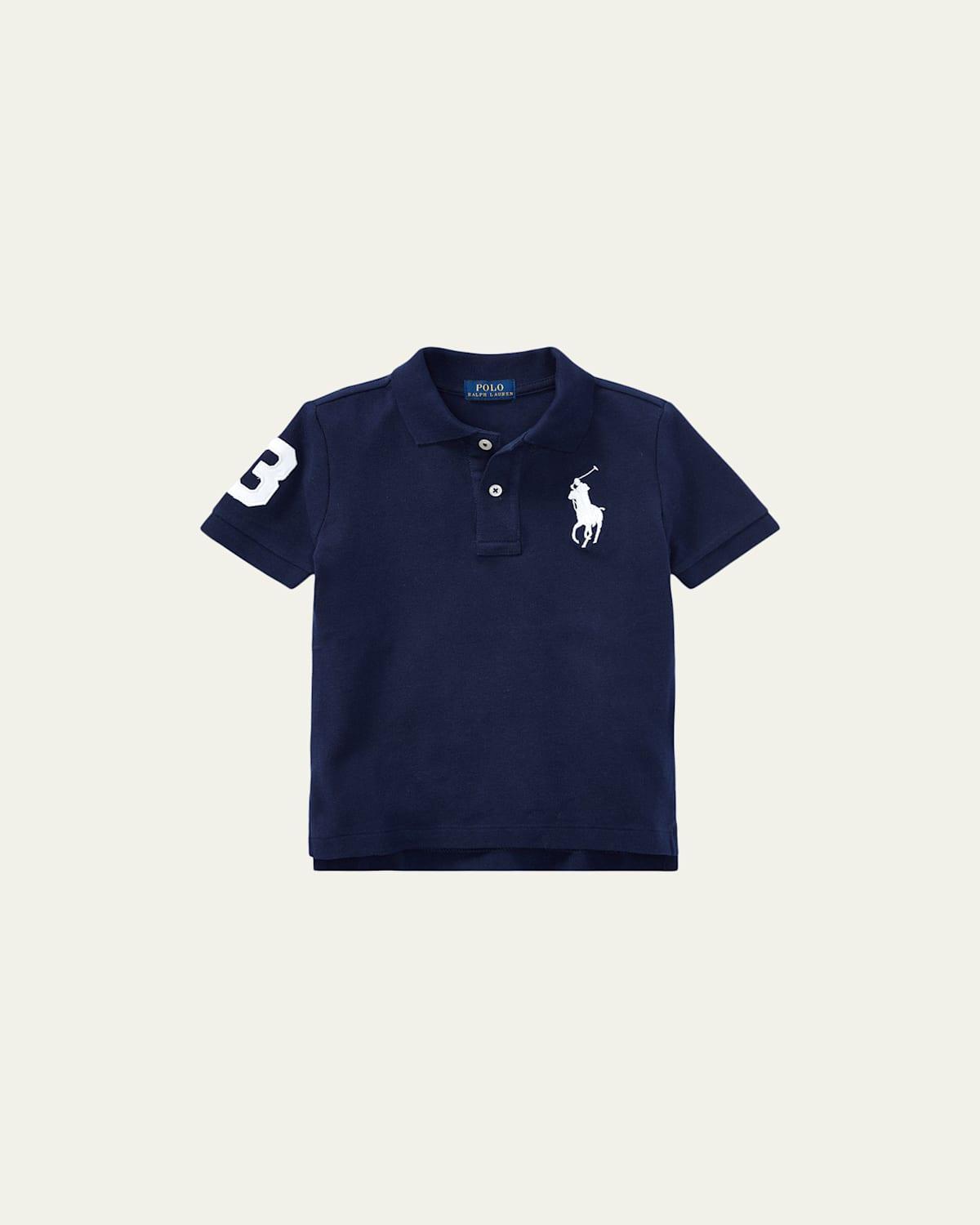 Boys Big Pony Pique Knit Polo, Size 2-7 Product Image