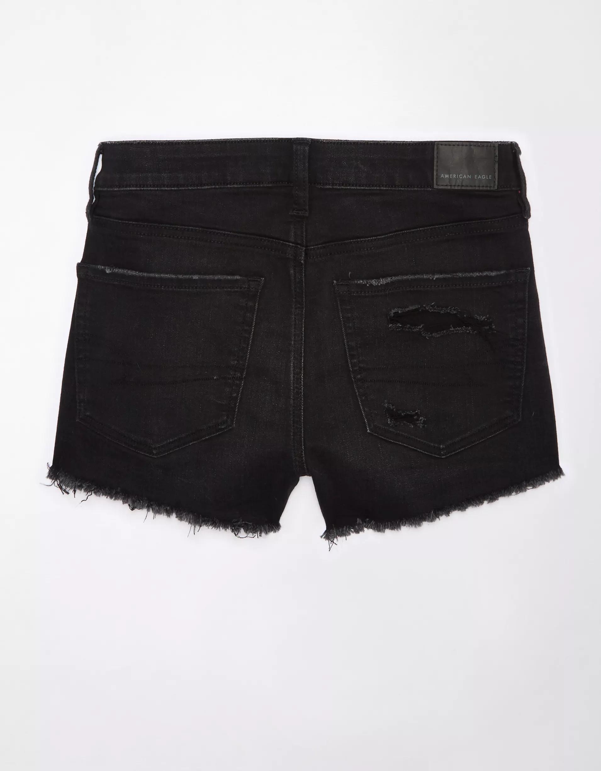AE Next Level High-Waisted Denim Short Short Product Image