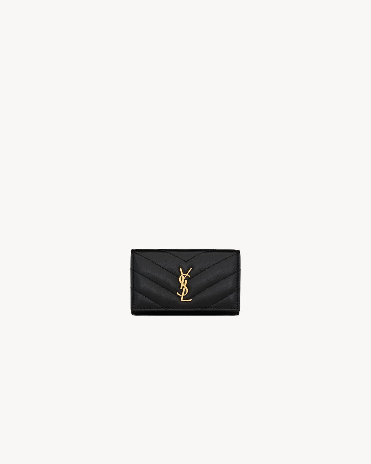 TINY CASSANDRE card case in matte leather | Saint Laurent | YSL.com Product Image