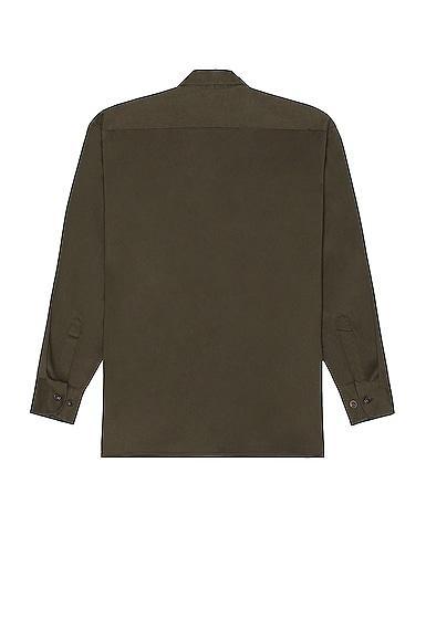 Ghiaia Cashmere Cotton Working Shirt in Tan Product Image