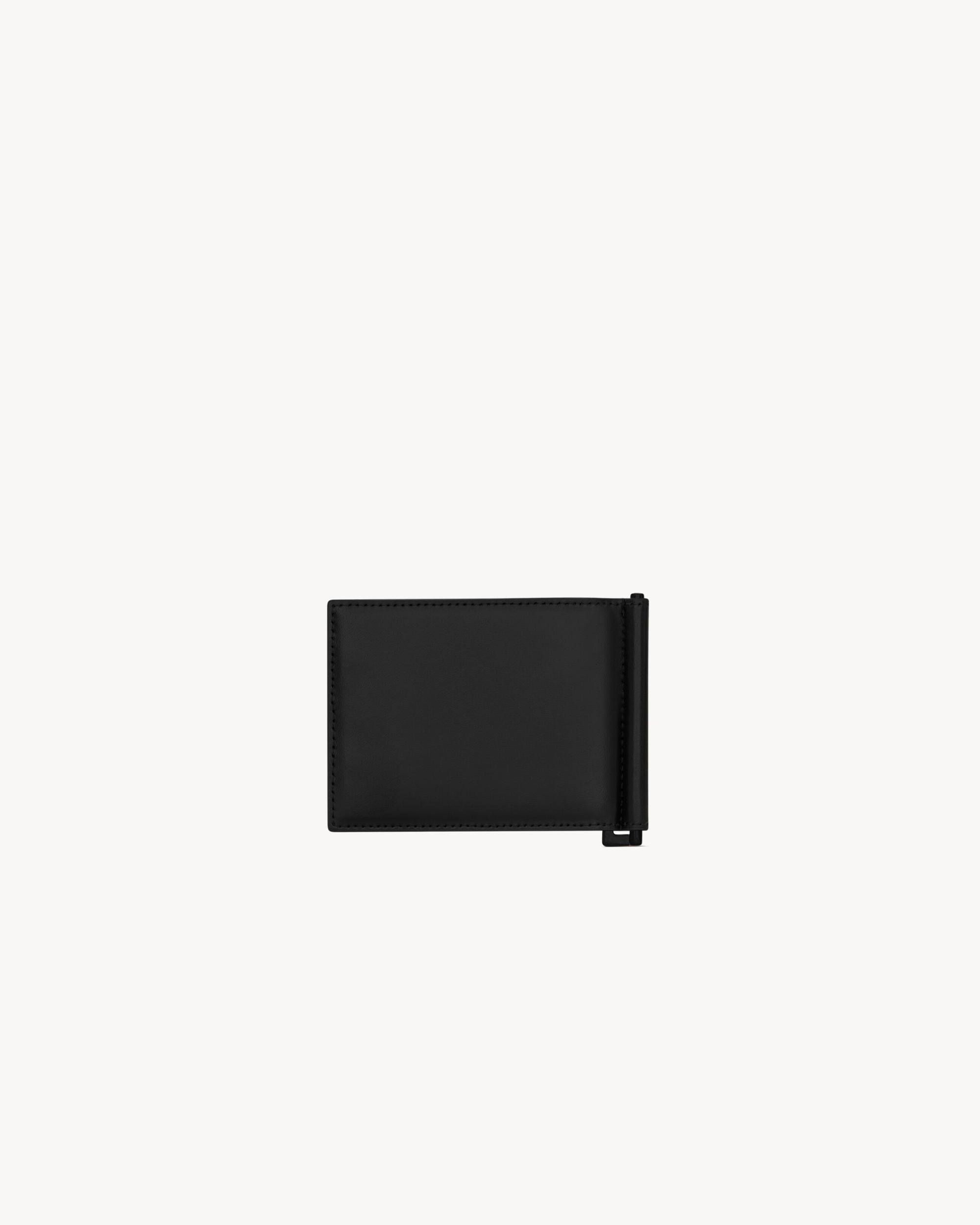 TINY CASSANDRE Bill clip wallet in matte leather Product Image