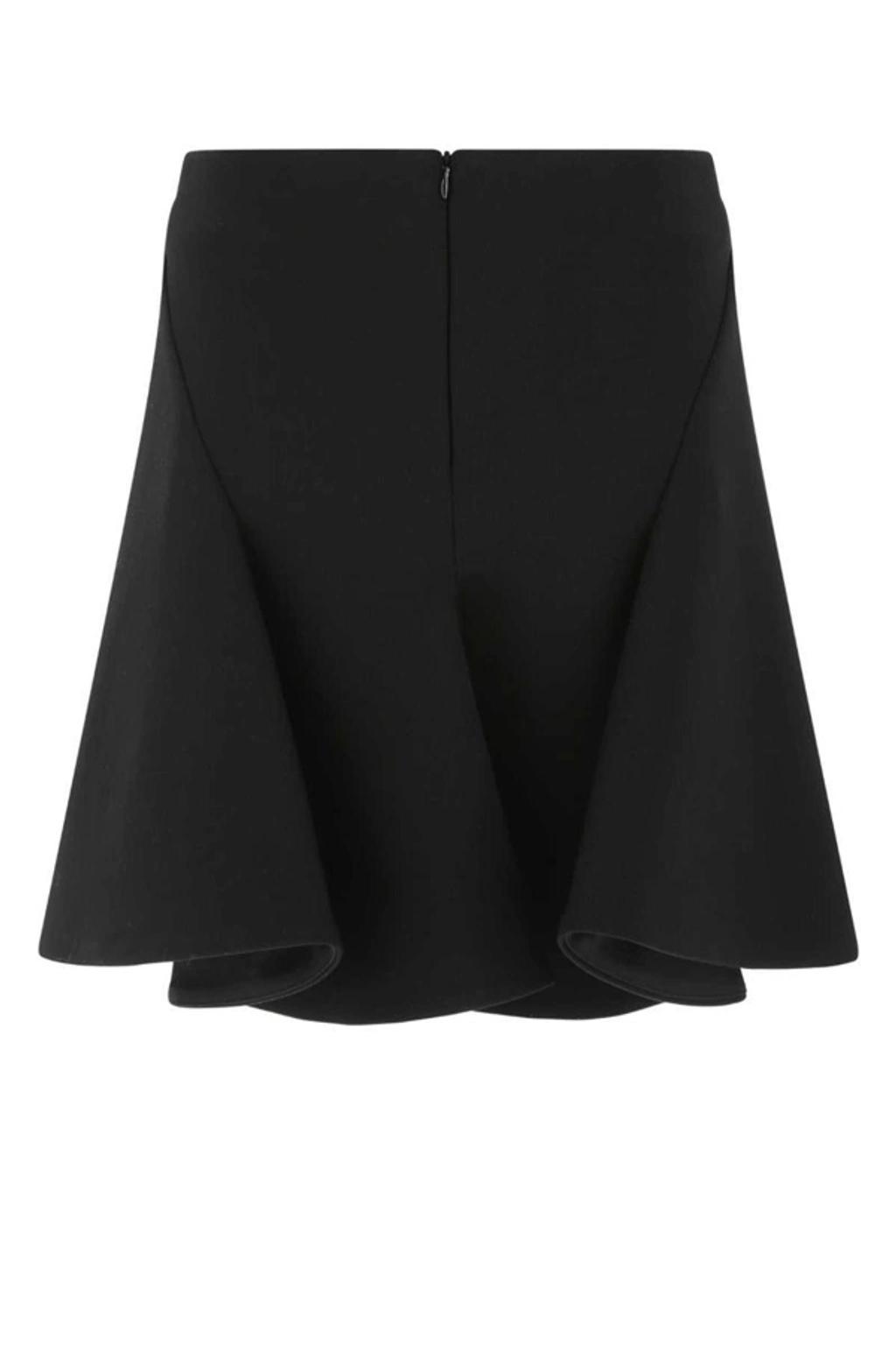 BOTTEGA VENETA A-line Mini Skirt In Nero Product Image