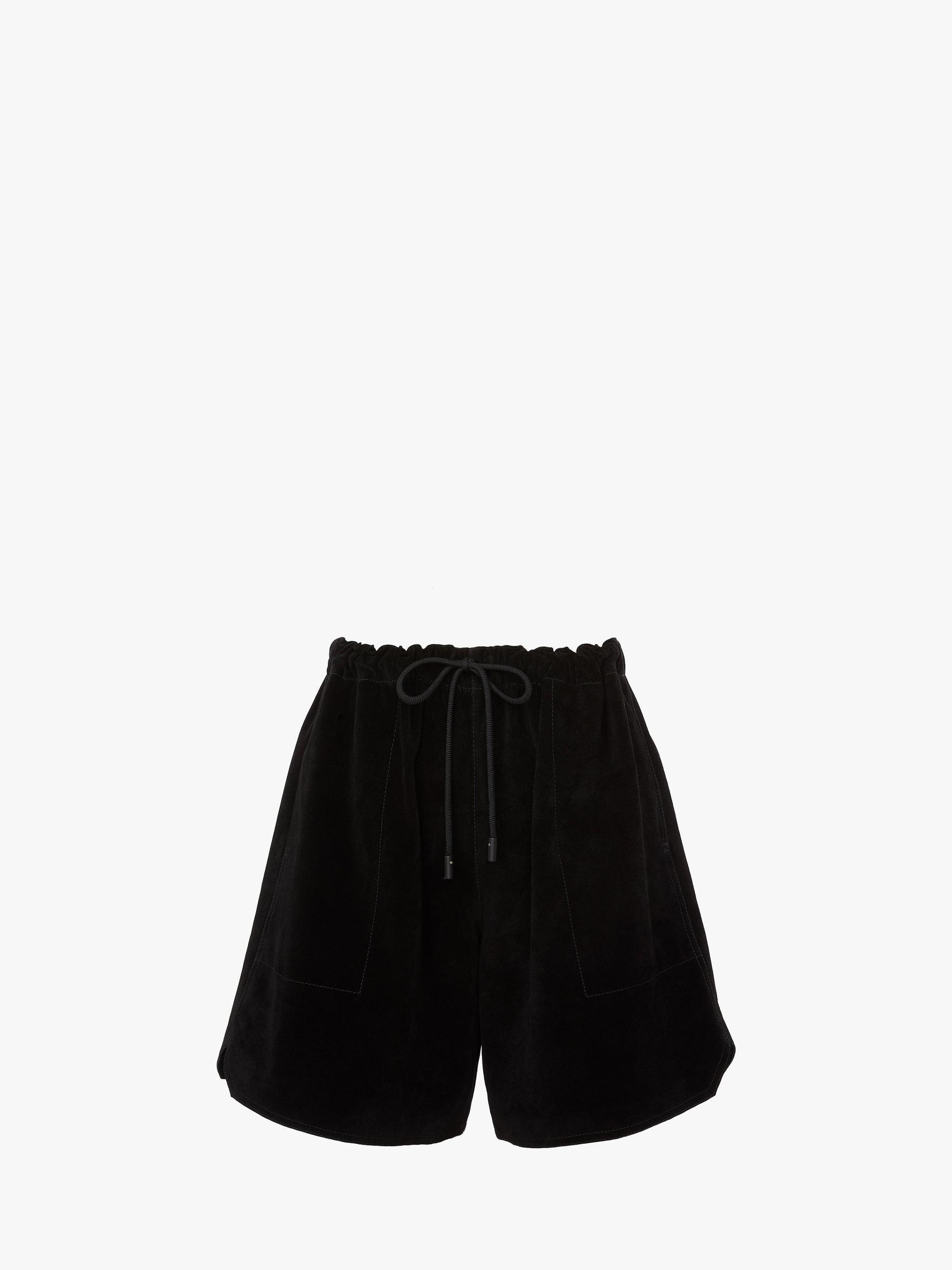DRAWSTRING LEATHER SHORTS Product Image
