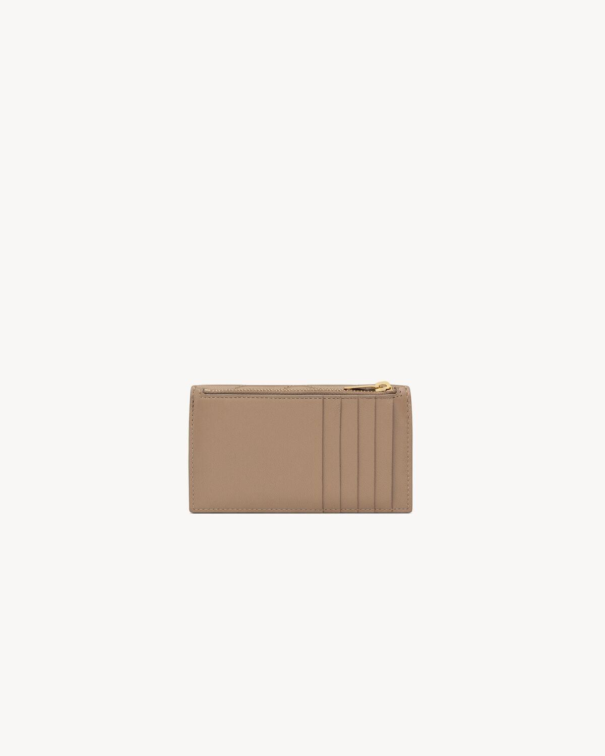 CASSANDRE MATELASSÉ FRAGMENTS FLAP CARD CASE IN LAMBSKIN | Saint Laurent | YSL.com Product Image