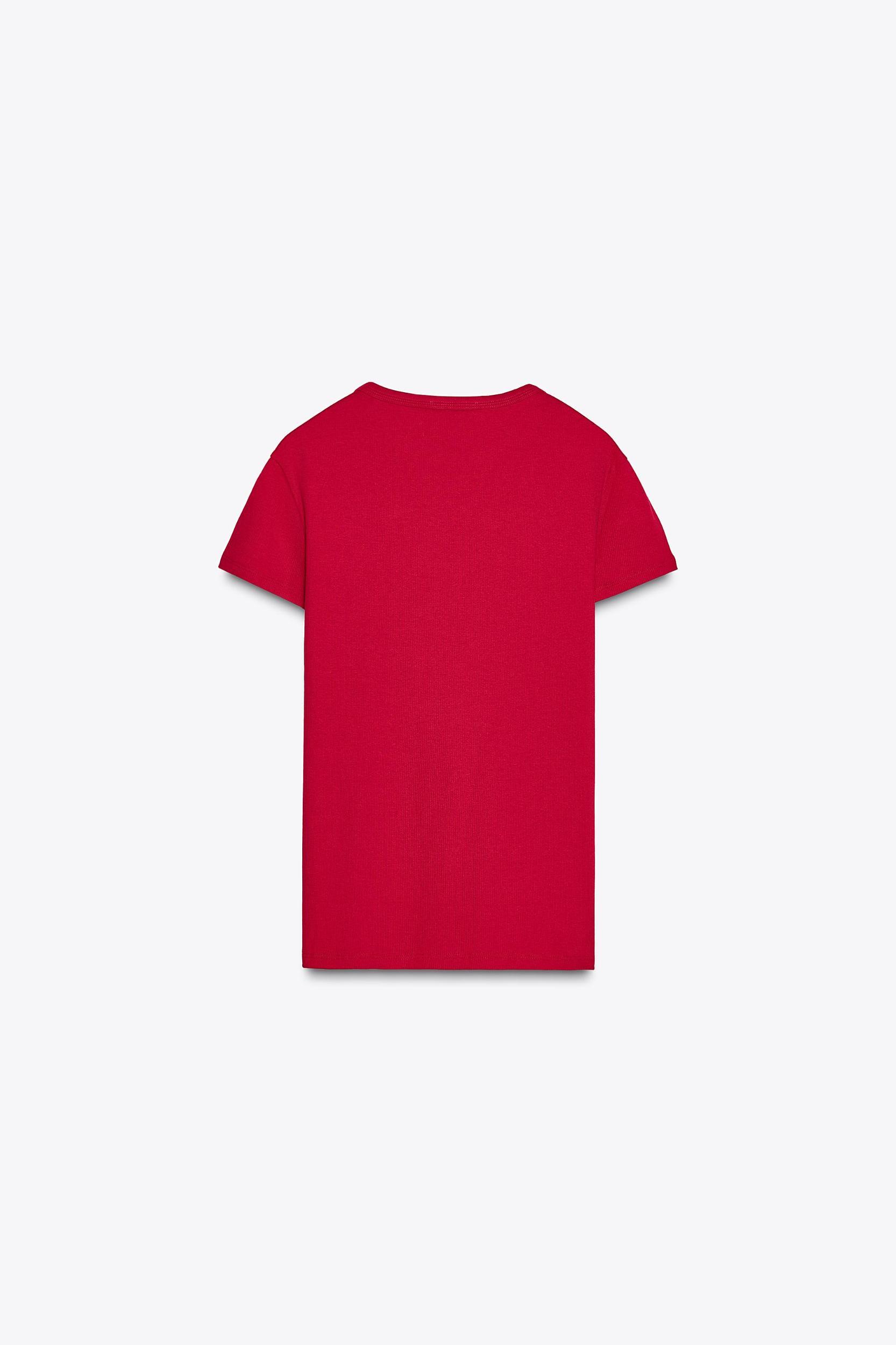 SHORT SLEEVE RIB TOP Product Image