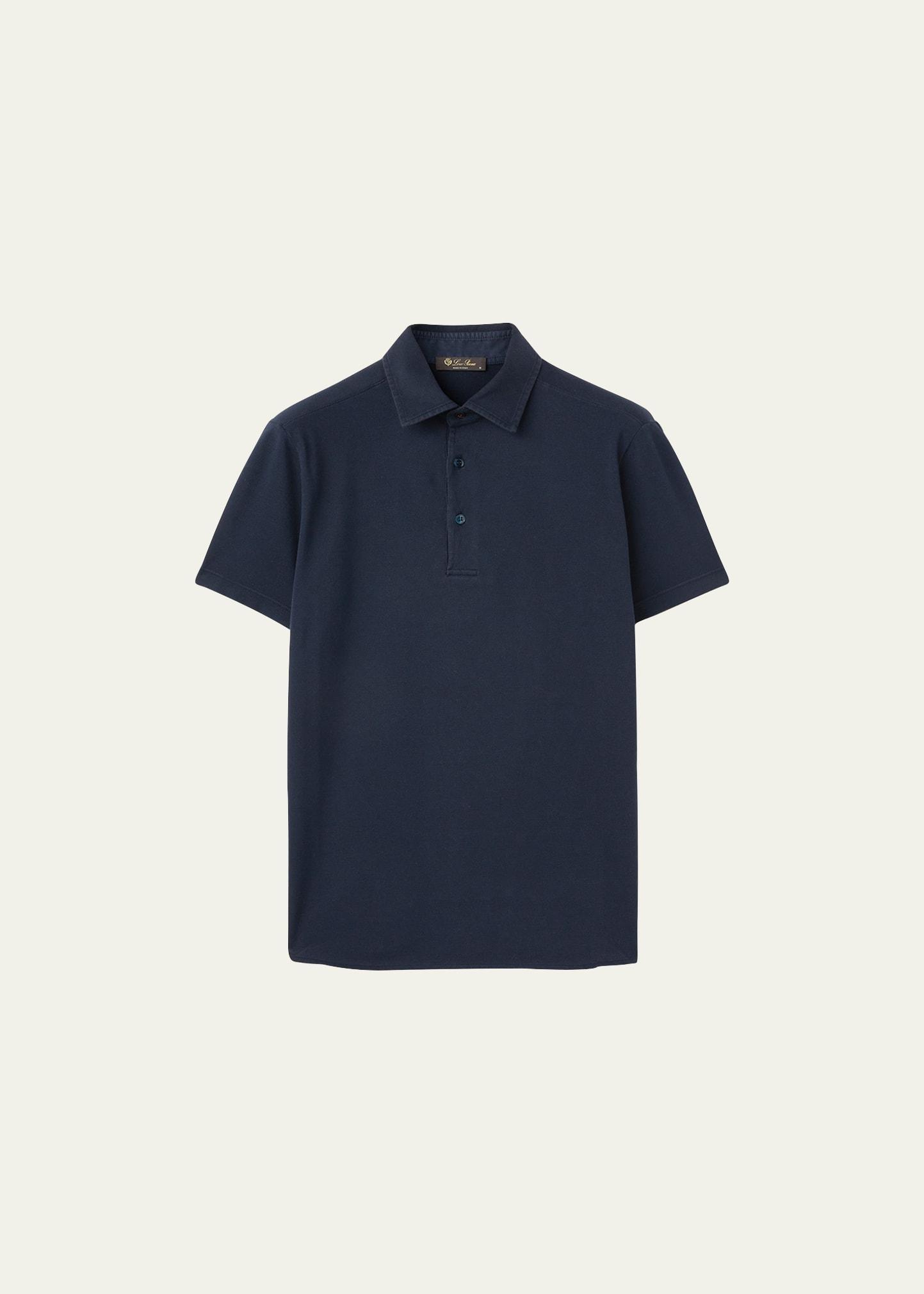 Men's Cotton Pique Polo Shirt Product Image