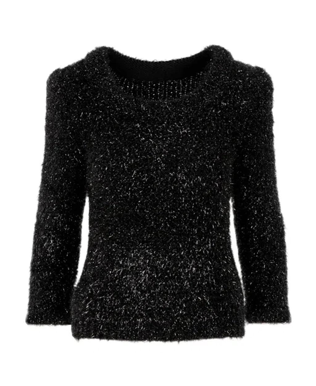 ALBERTA FERRETTI Round Neck Sweater In Black Product Image