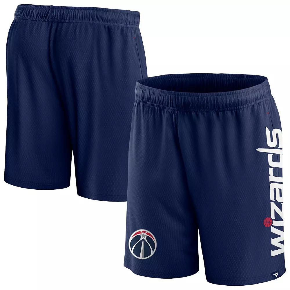 Men's Fanatics Branded Navy Washington Wizards Post Up Mesh Shorts,  Product Image