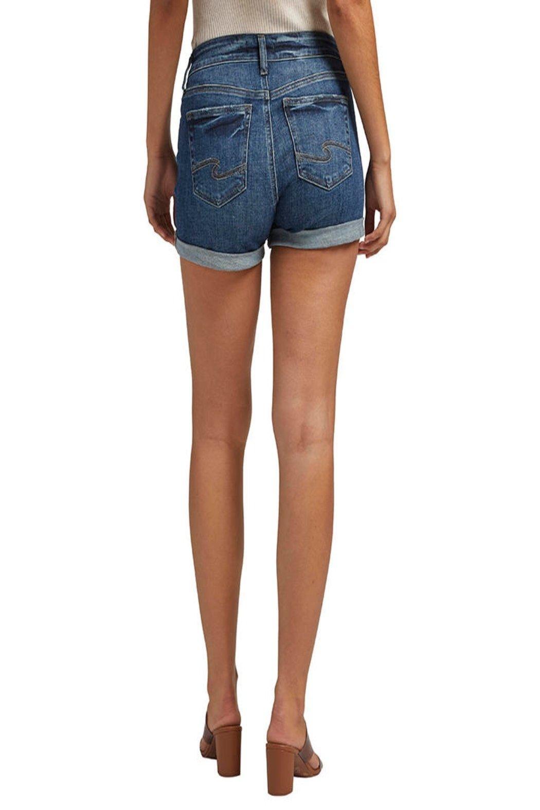 Suki Curvy Fit Mid Rise Shorts Product Image