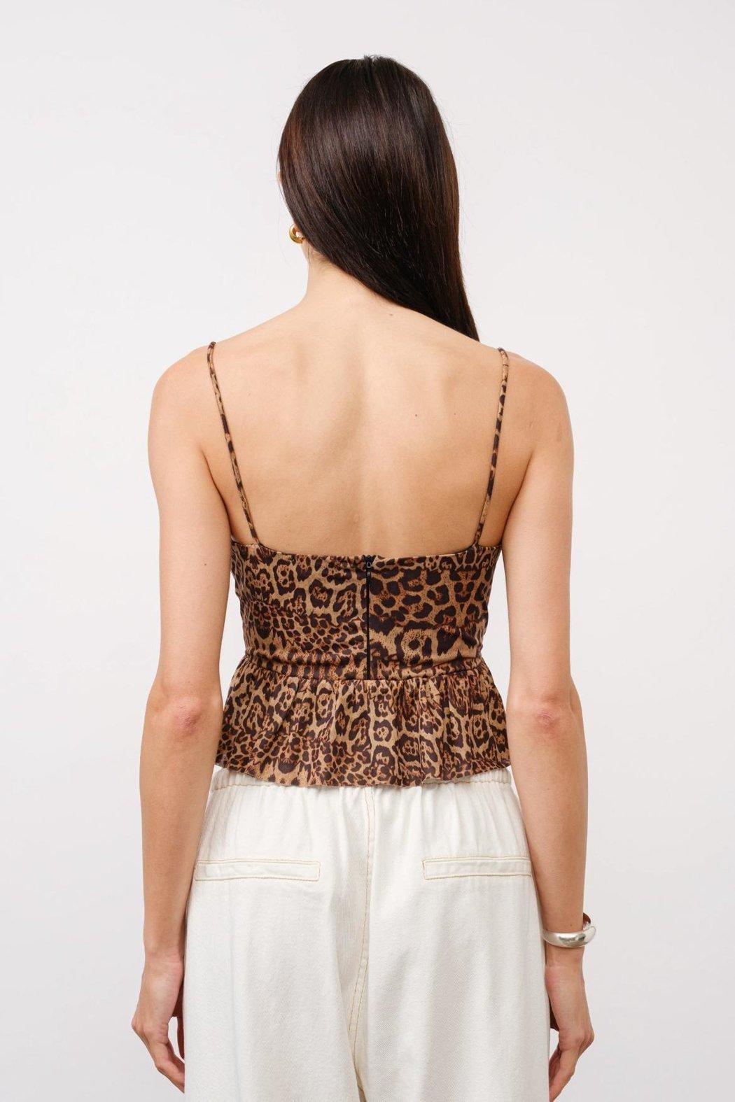 Leopard Mesh Top Product Image