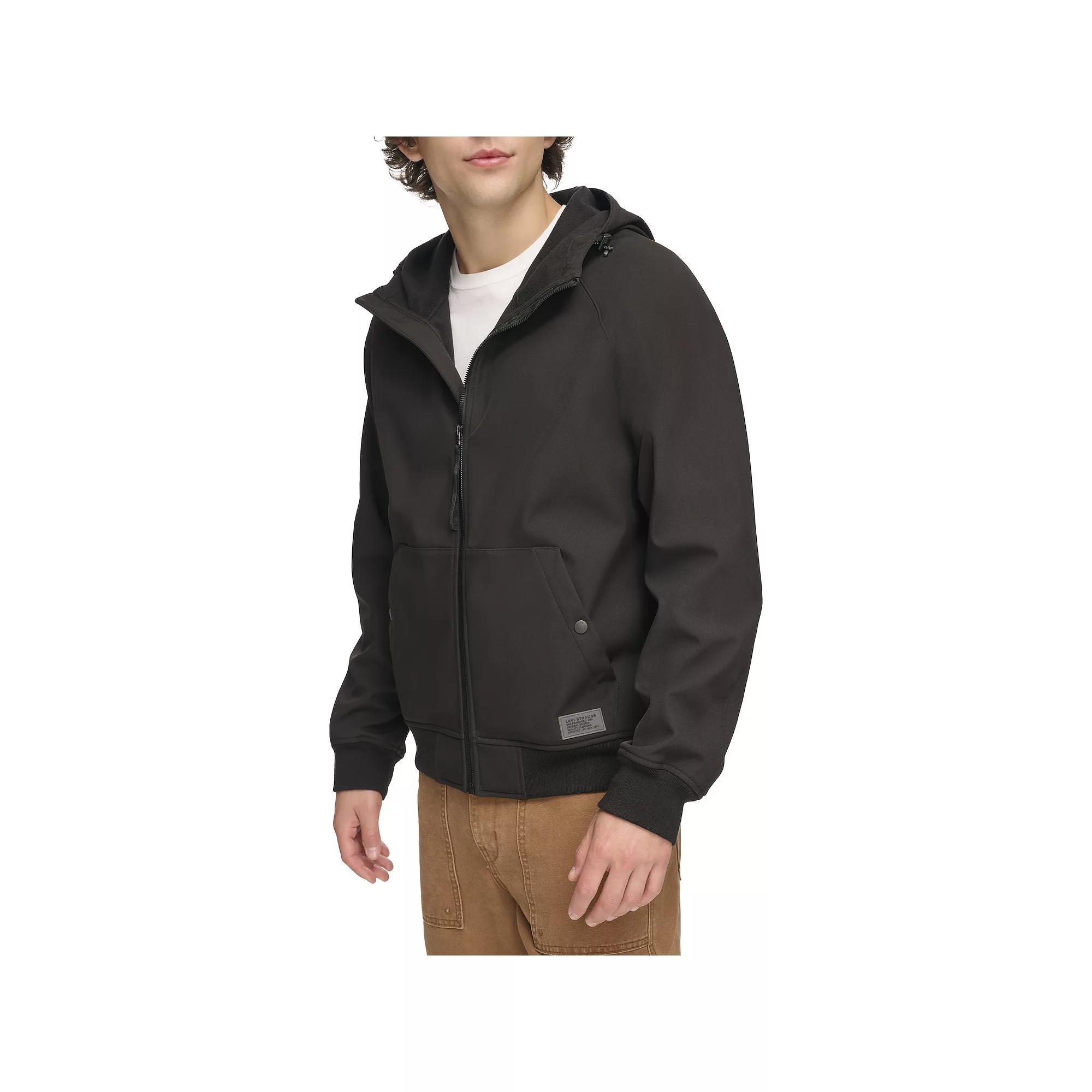 Mens Levis Softshell Hoody Bomber Jacket Product Image
