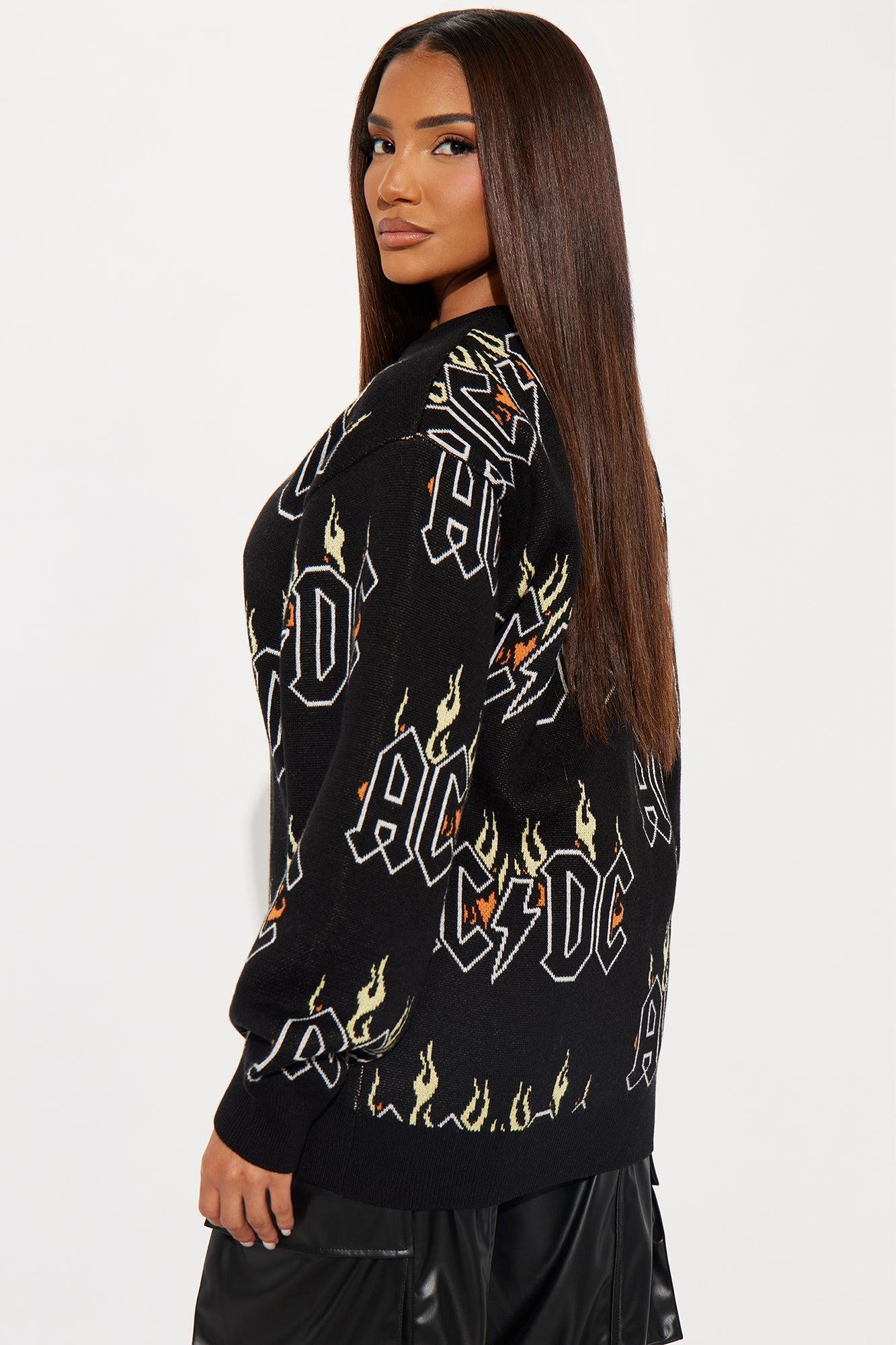 ACDC Flame Sweater - Black/combo Product Image