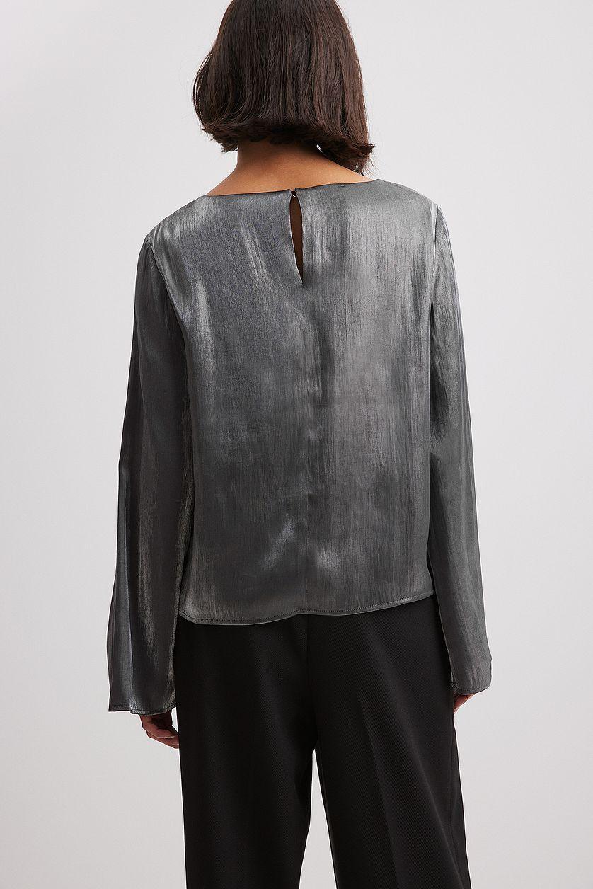 Metallic Sheer LS Top Product Image
