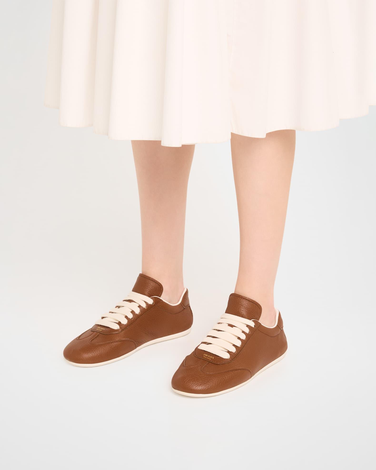 Thin Leather Low-Top Sneakers Product Image