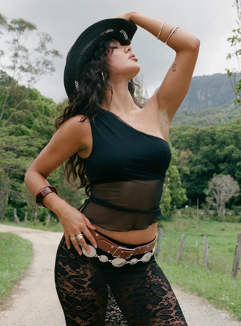 Gilda Asymmetric Top Black Product Image