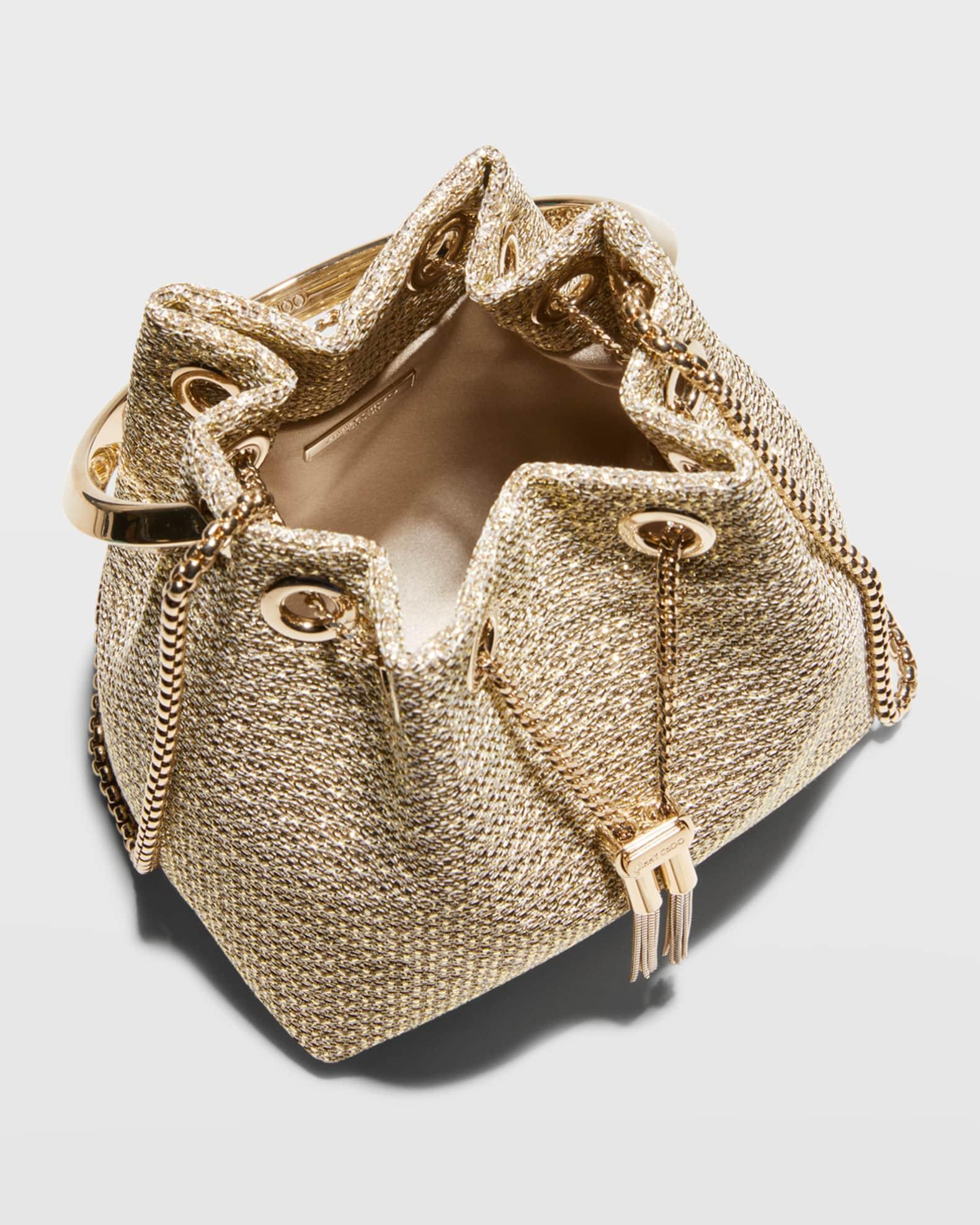 Bon Bon Metallic Top-Handle Bucket Bag Product Image